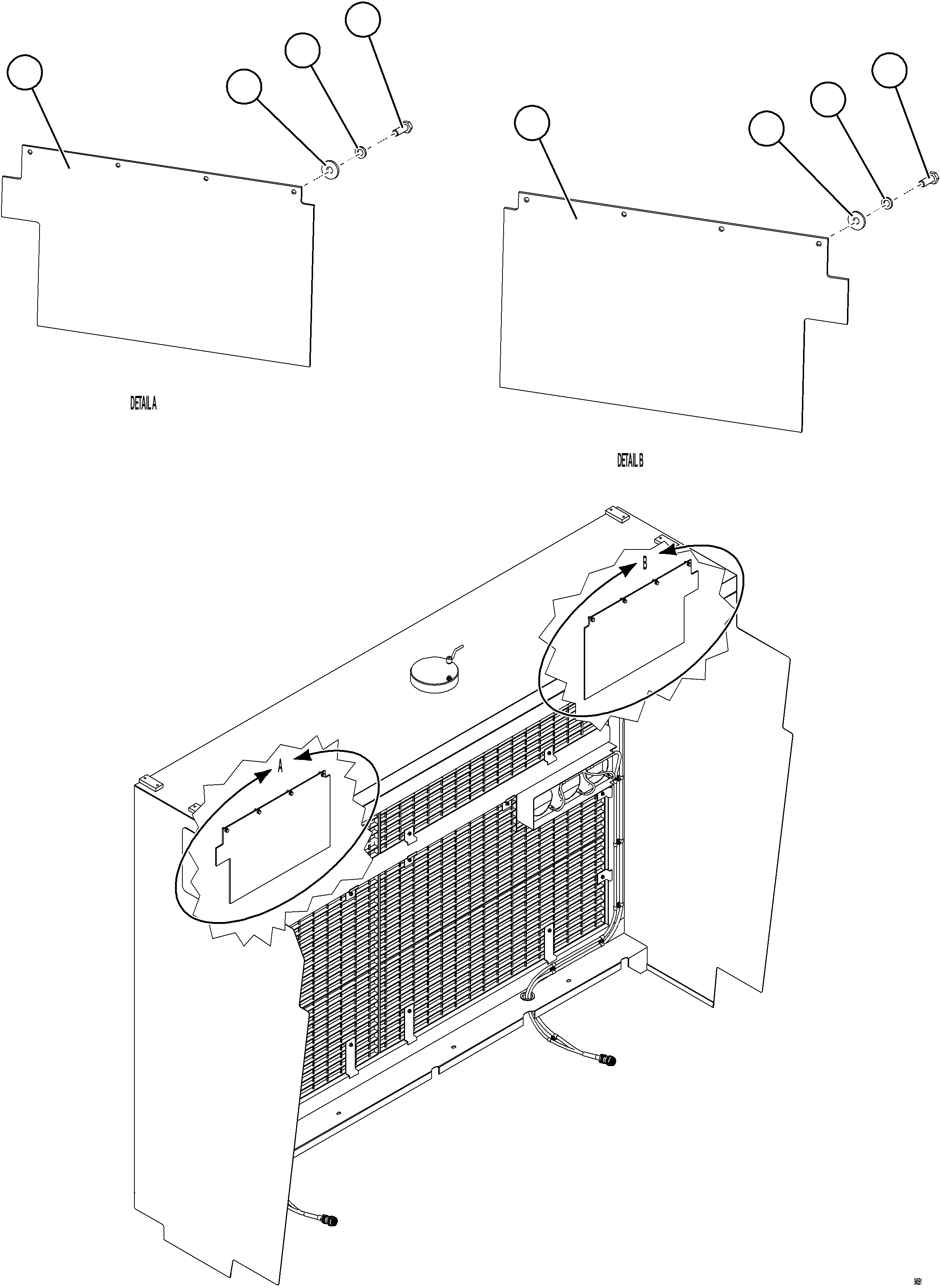 Komatsu parts book diagram for AFE78-EZ 930E-5 S/N A40612,A40614 - A40618  KCH: AIR DAM FLAPS