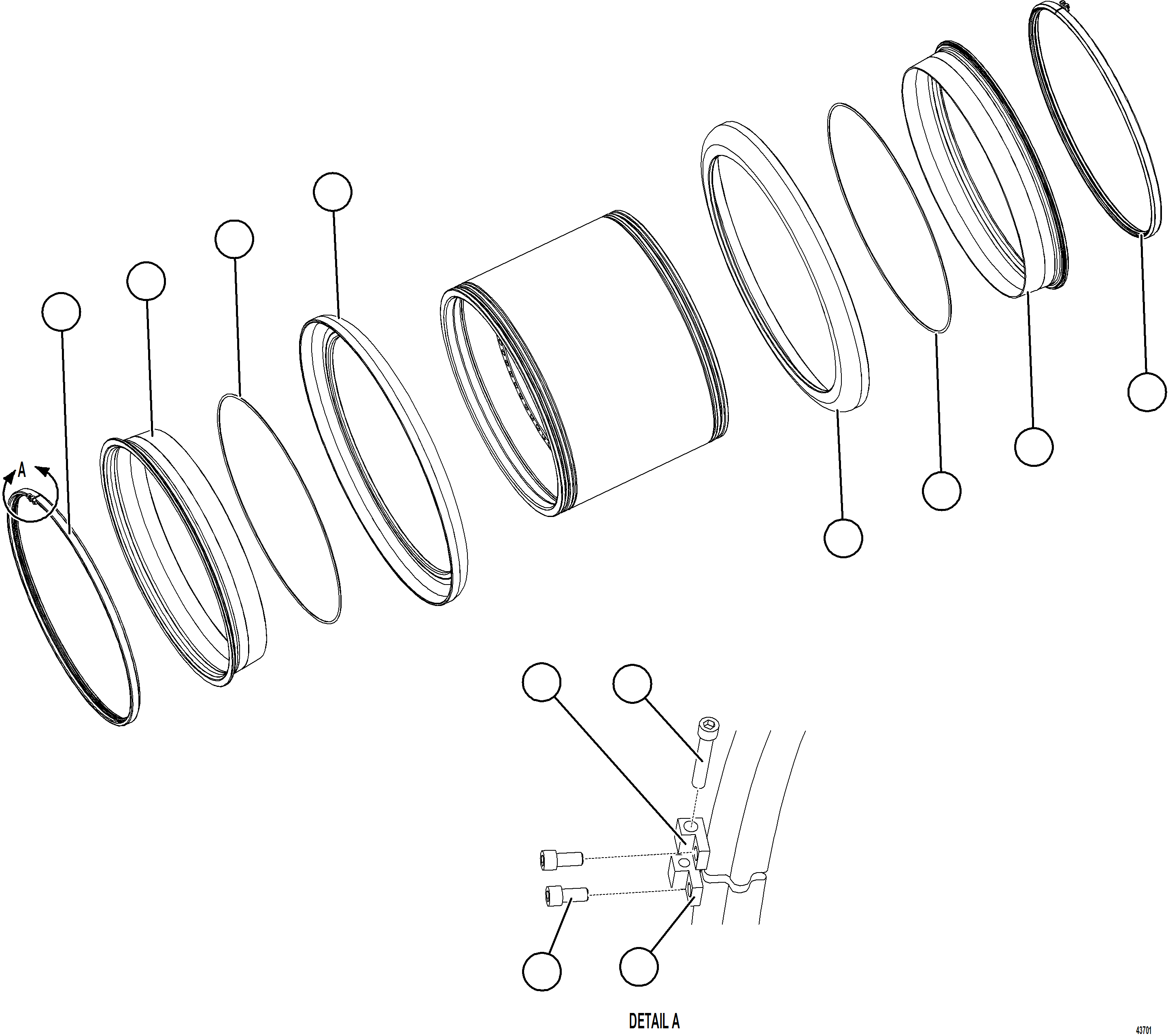 Komatsu parts book diagram for AFE78-EZ 930E-5 S/N A40612,A40614 - A40618  KCH: SMART RIM ASSEMBLY - REAR OUTER