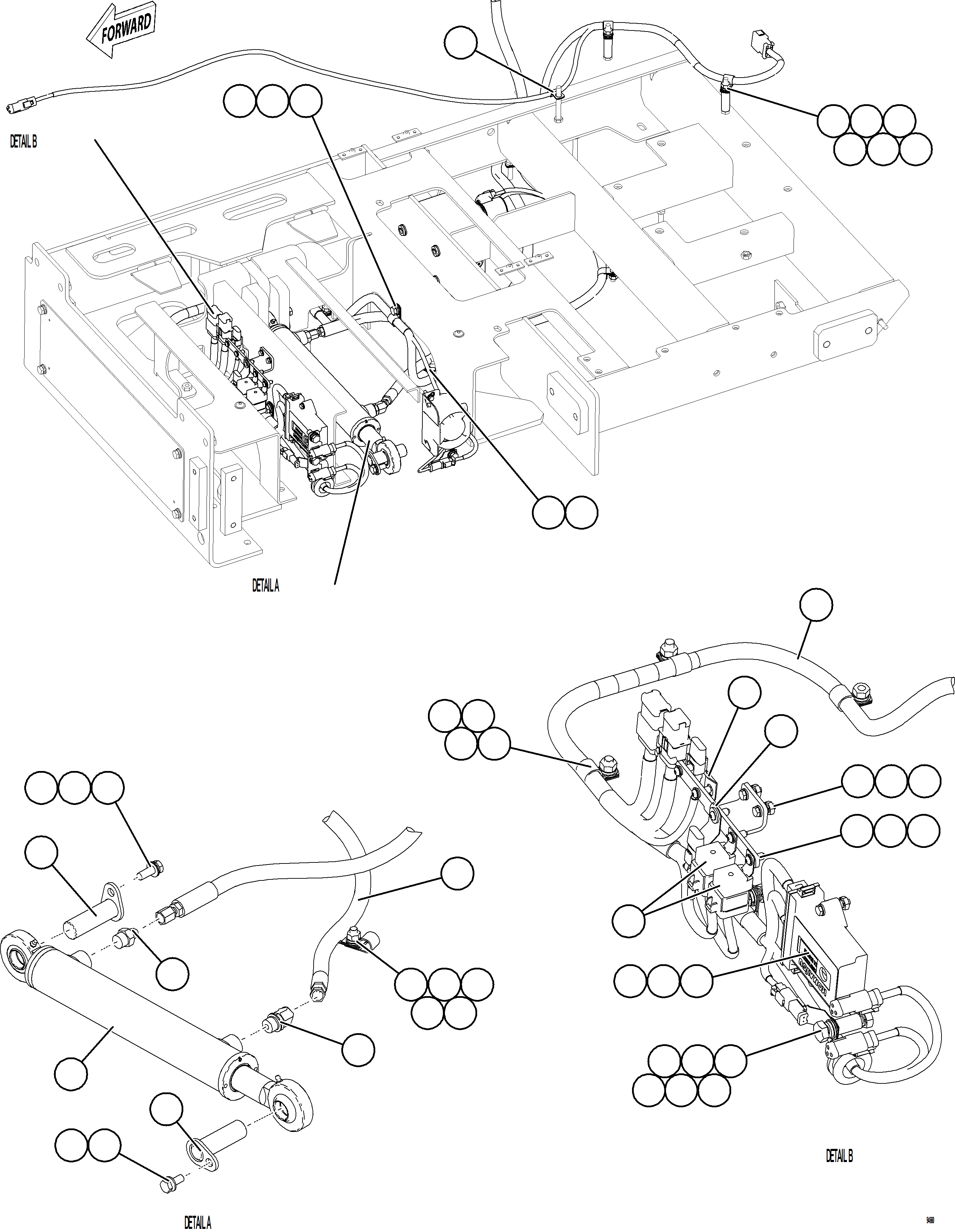 Komatsu parts book diagram for AFE78-EZ 930E-5 S/N A40612,A40614 - A40618  KCH: PLATFORM ASSEMBLY    2/3