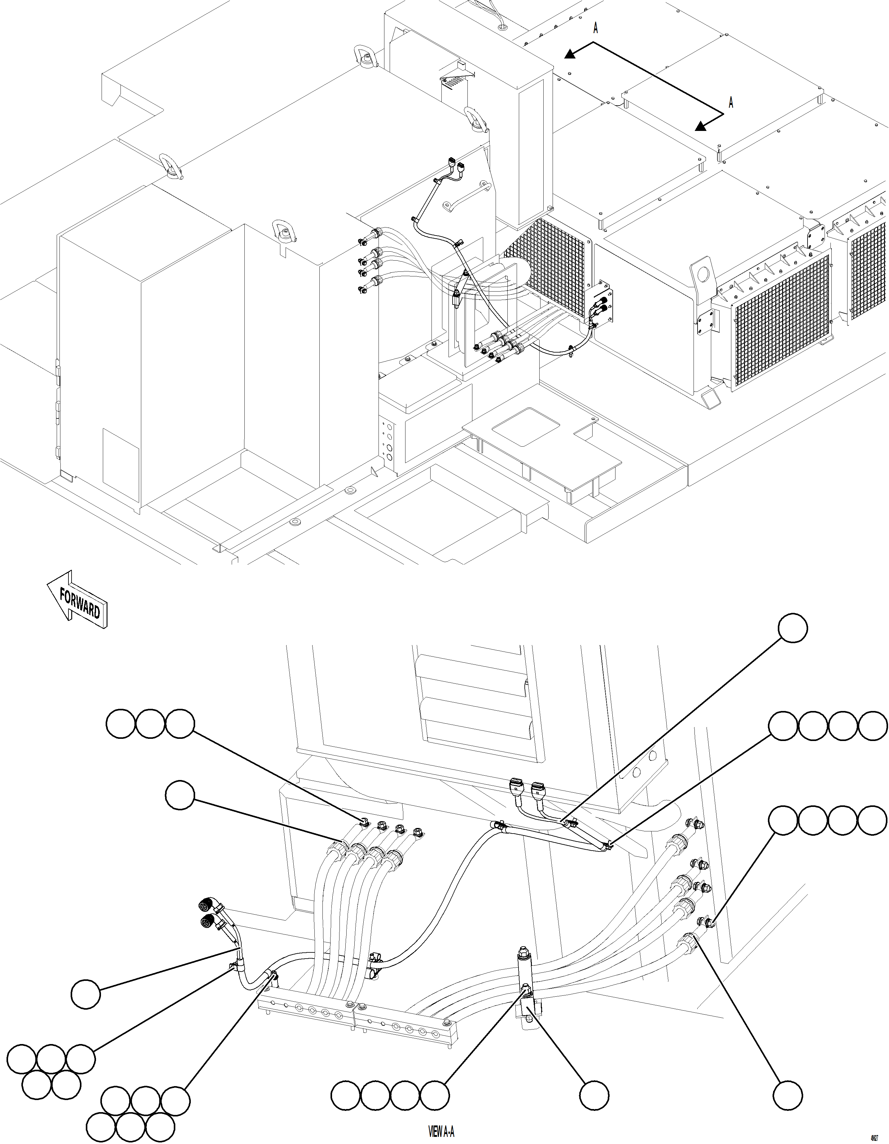Komatsu parts book diagram for AFE78-FD 930E-5 S/N A40629 - A40631  KSA: CONTROL CABINET EXTERNAL WIRING - RETARDING GRID