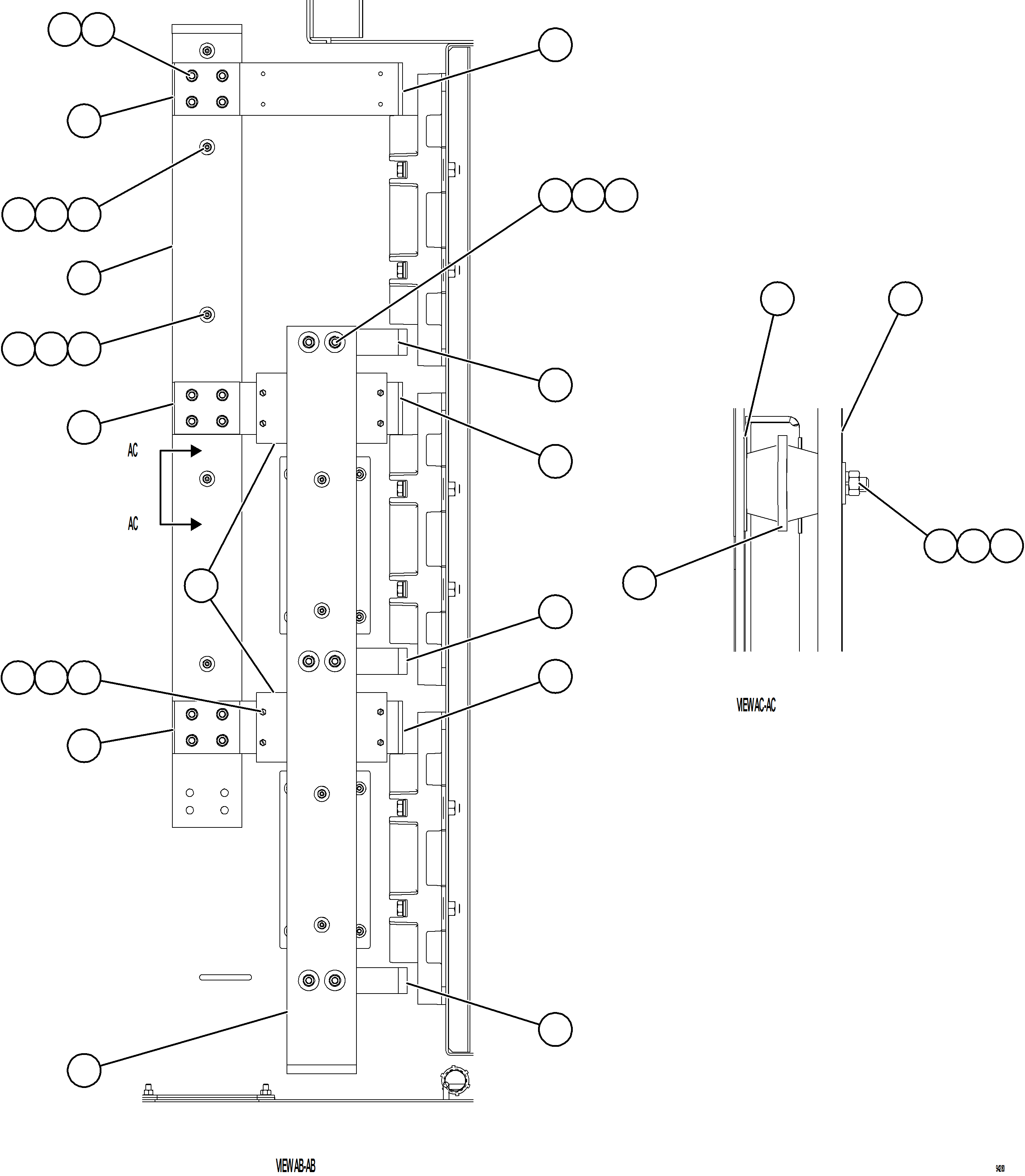 Komatsu parts book diagram for AFE78-FD 930E-5 S/N A40629 - A40631  KSA: CONTROL CABINET    12/20