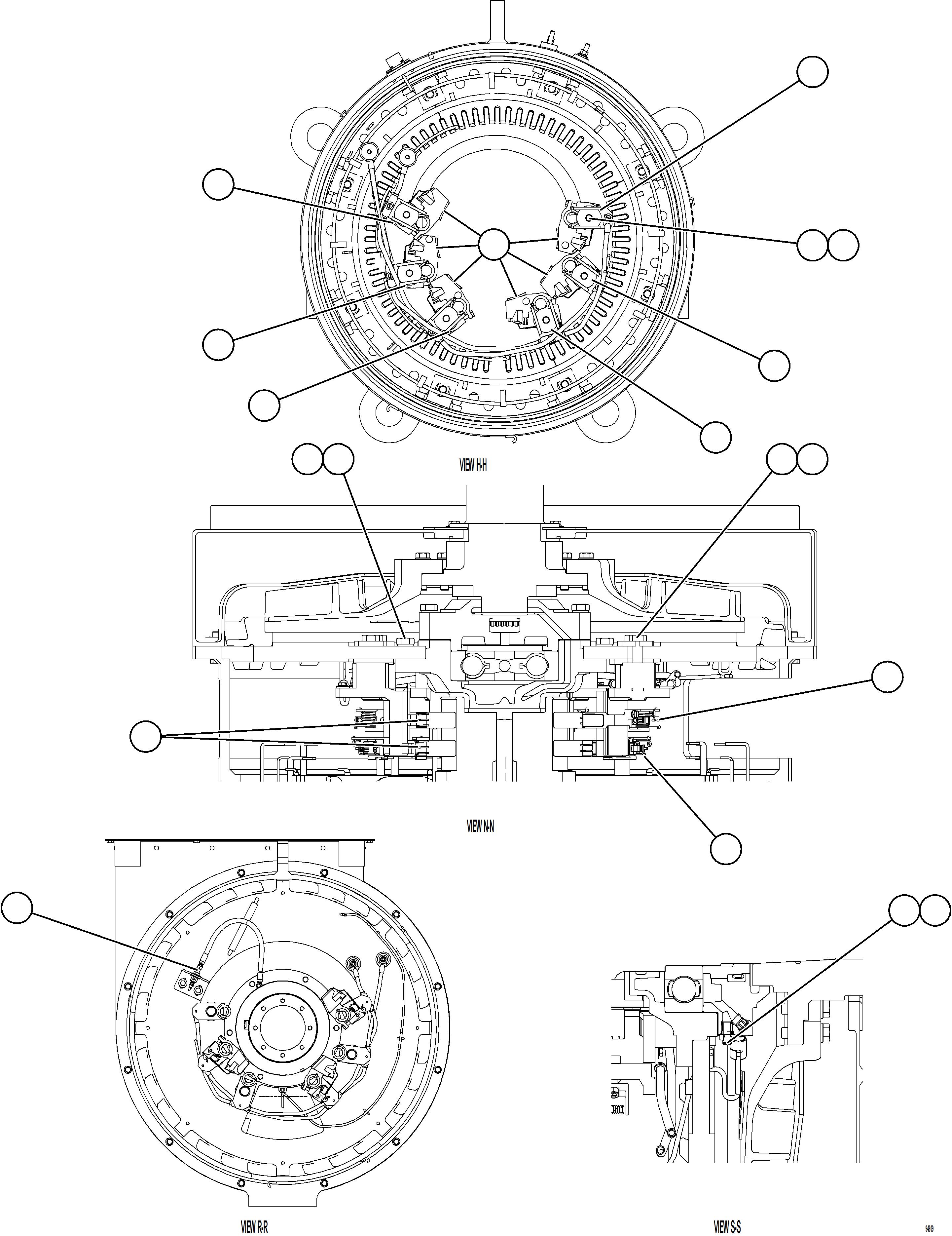 Komatsu parts book diagram for AFE78-FD 930E-5 S/N A40629 - A40631  KSA: ALTERNATOR ASSEMBLY    2/6