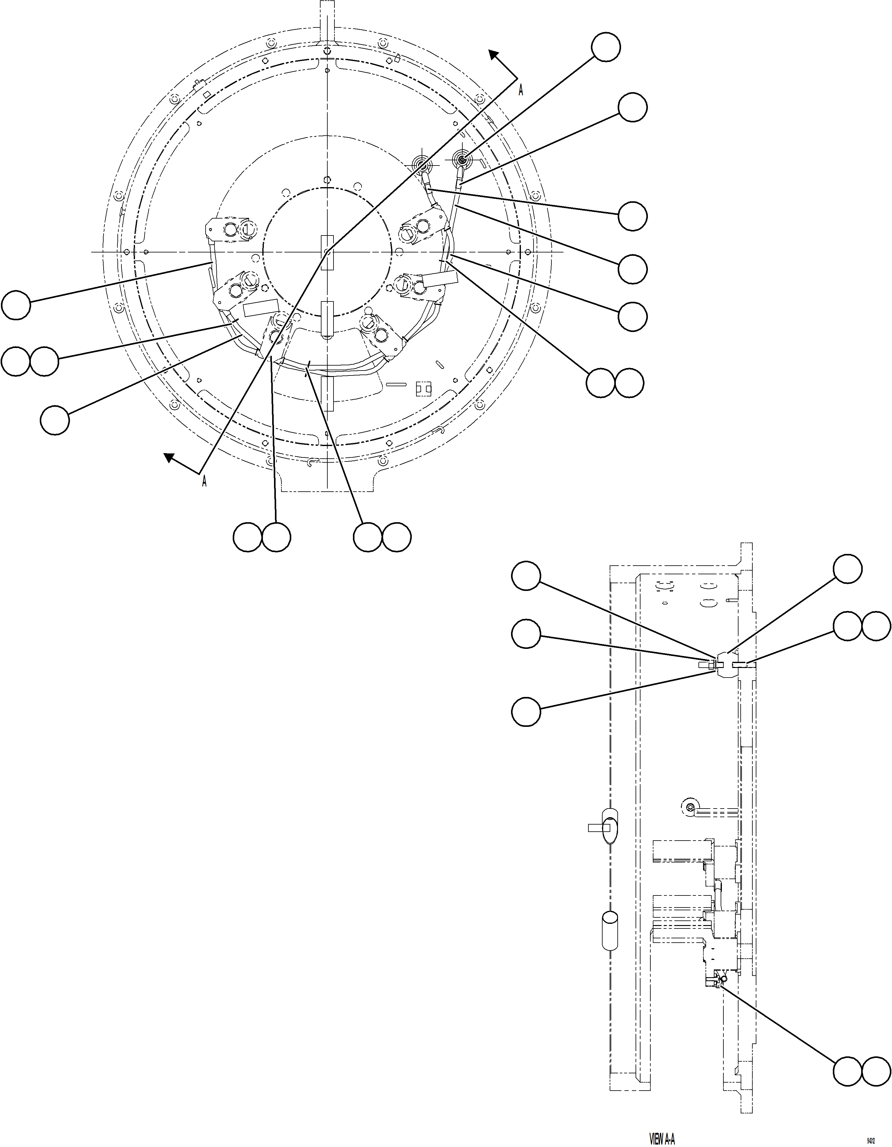 Komatsu parts book diagram for AFE78-FD 930E-5 S/N A40629 - A40631  KSA: ALTERNATOR ASSEMBLY    5/6