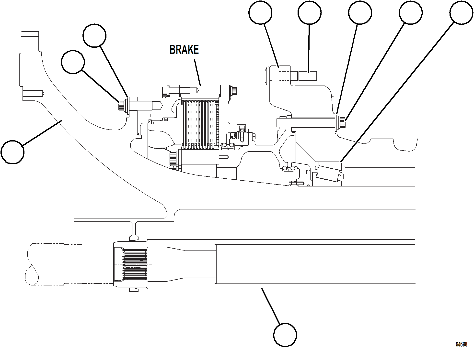 Komatsu parts book diagram for AFE78-FD 930E-5 S/N A40629 - A40631  KSA: TRANSMISSION    2/3
