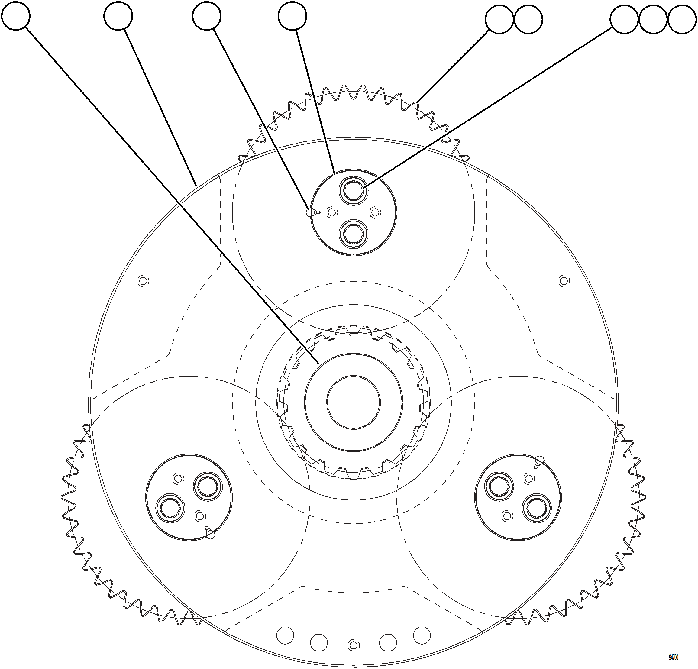 Komatsu parts book diagram for AFE78-FD 930E-5 S/N A40629 - A40631  KSA: CARRIER ASSEMBLY - HIGH SPEED