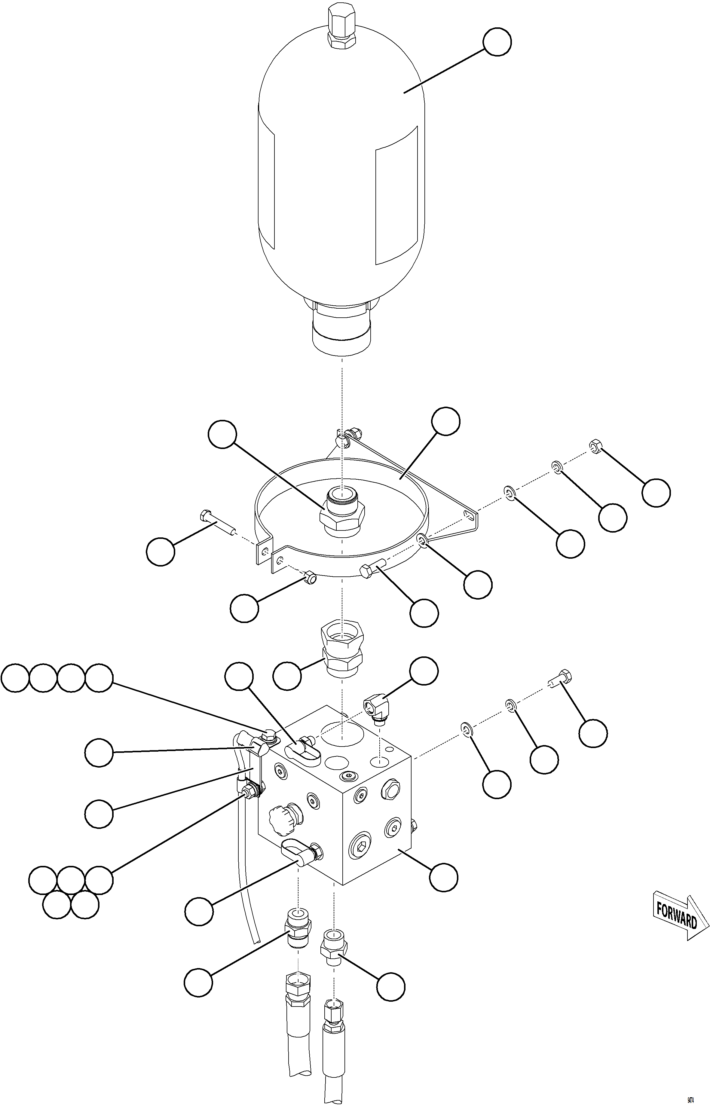 Komatsu parts book diagram for AFE78-FD 930E-5 S/N A40629 - A40631  KSA: AUXILIARY HYDRAULIC SYSTEM    2/2