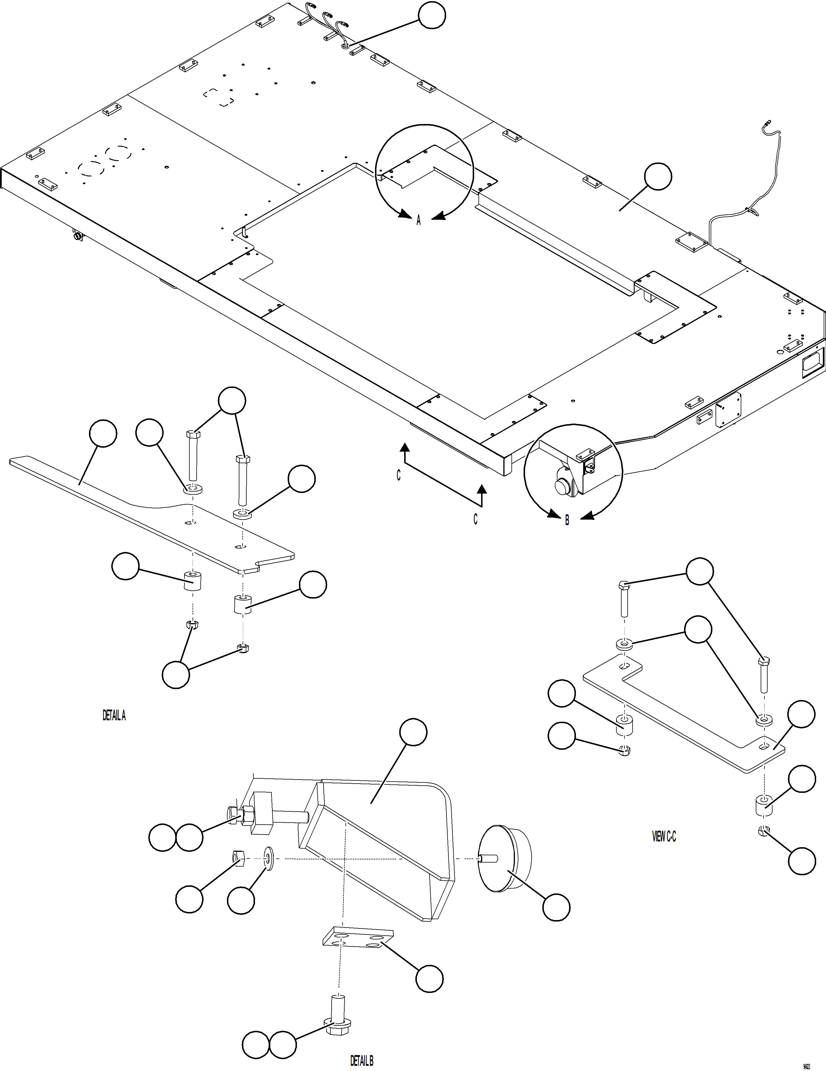 Komatsu parts book diagram for AFE78-FD 930E-5 S/N A40629 - A40631  KSA: LH DECK INSTALLATION