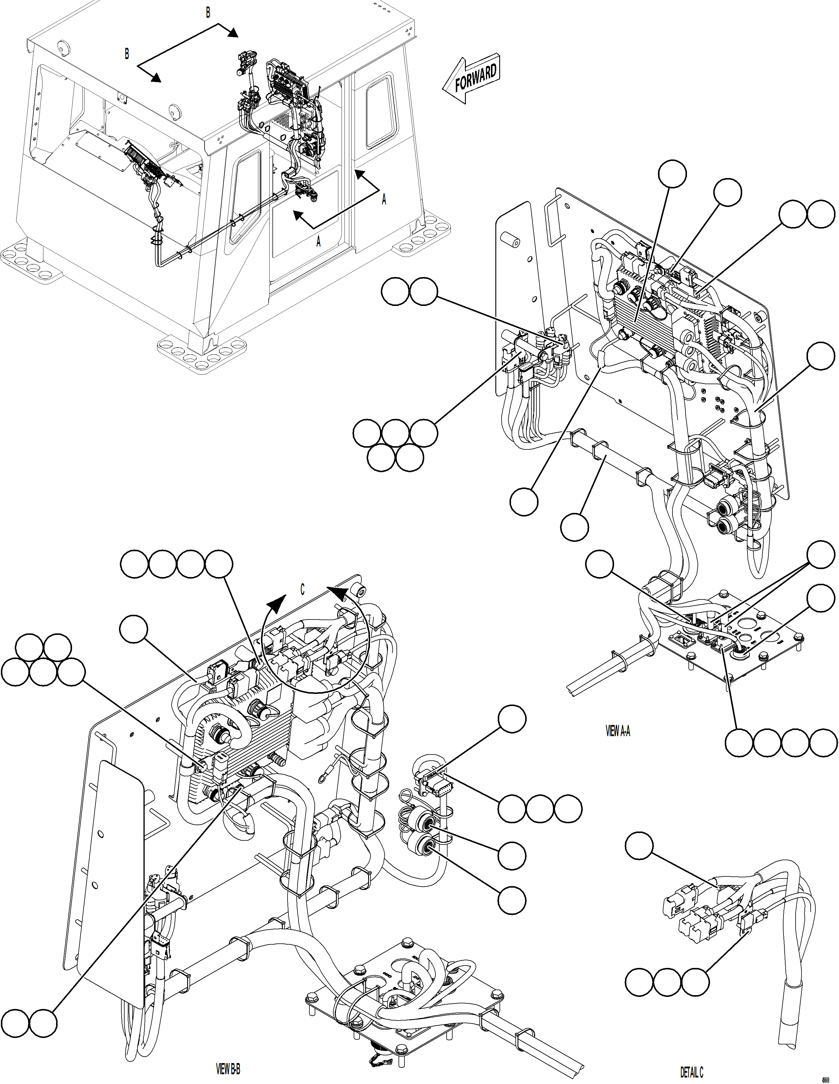 Komatsu parts book diagram for AFE78-FD 930E-5 S/N A40629 - A40631  KSA: KOMVISION CONTROLLER BOX