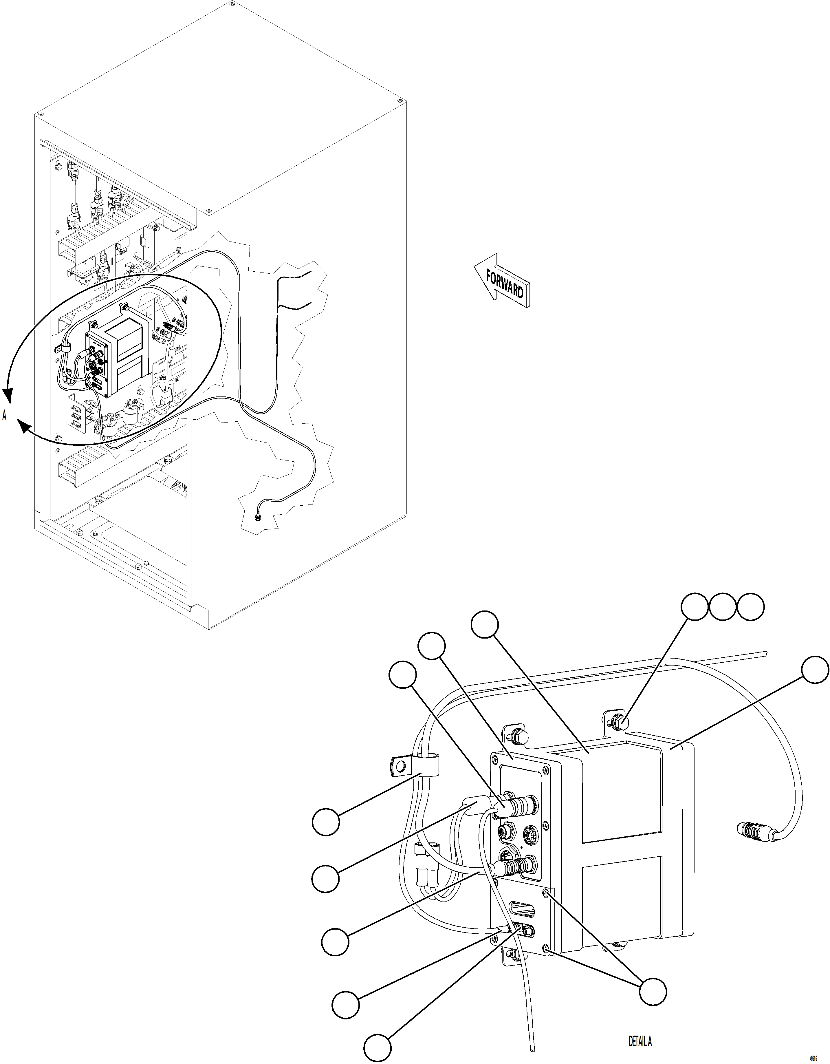 Komatsu parts book diagram for AFE78-FD 930E-5 S/N A40629 - A40631  KSA: TIRE MONITOR MODULE