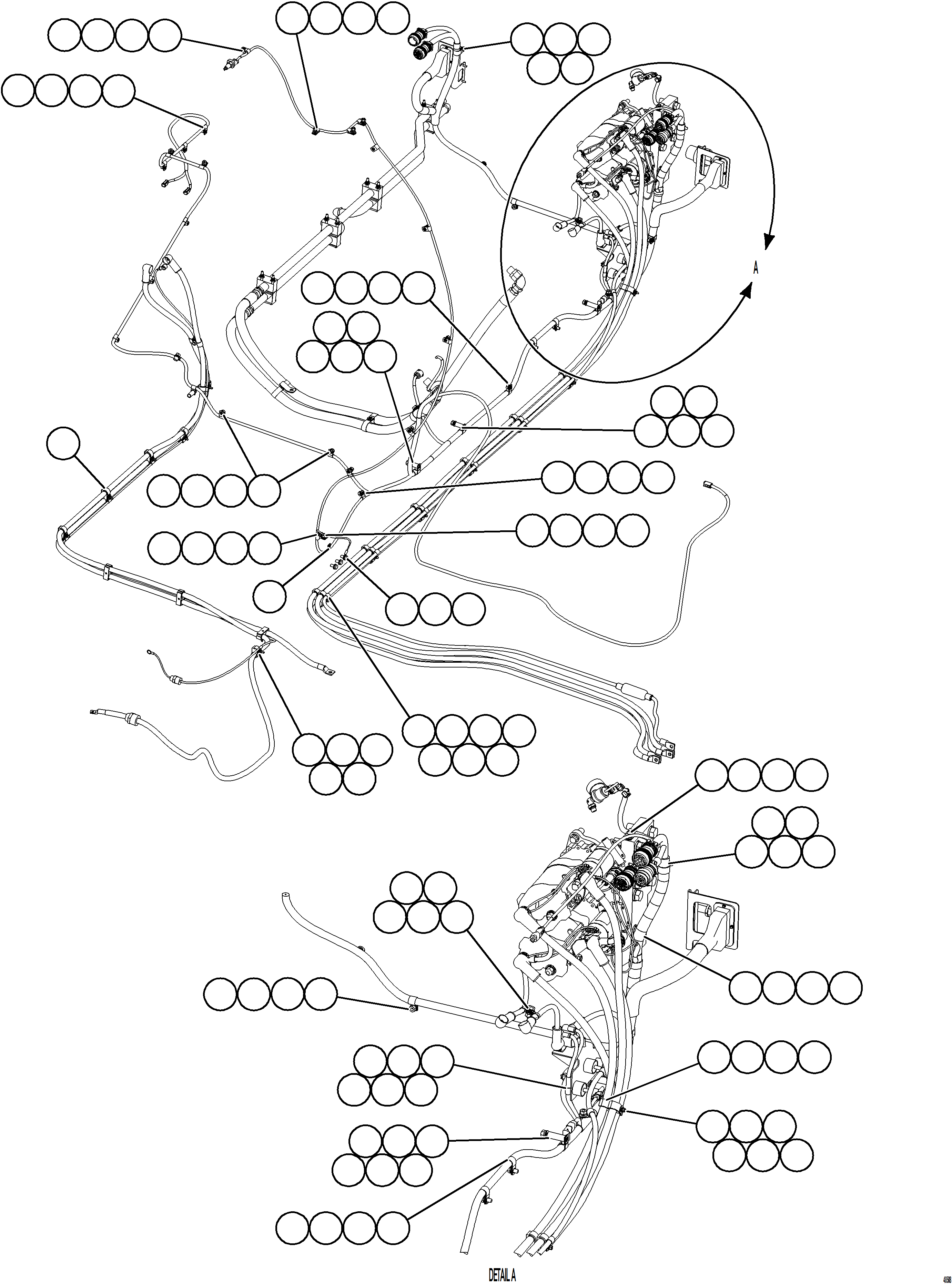 Dump Trucks Komatsu / AFE84-F 730E-10 S/N A50035 - A50036,A50039 - A50042  NEEGAN(afe84-f) / CRANKING MOTOR WIRING(E-034 : 48508)