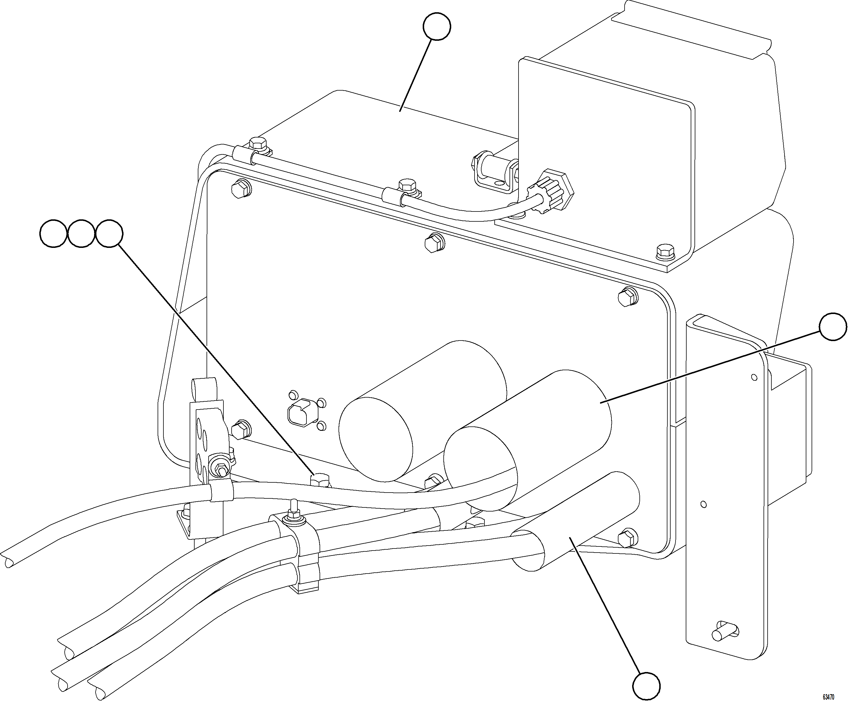 Komatsu parts book diagram for AFE84-M 730E-10 S/N A50047 - A50048  KAL: ISOLATION BOX INSTALLATION    2/2