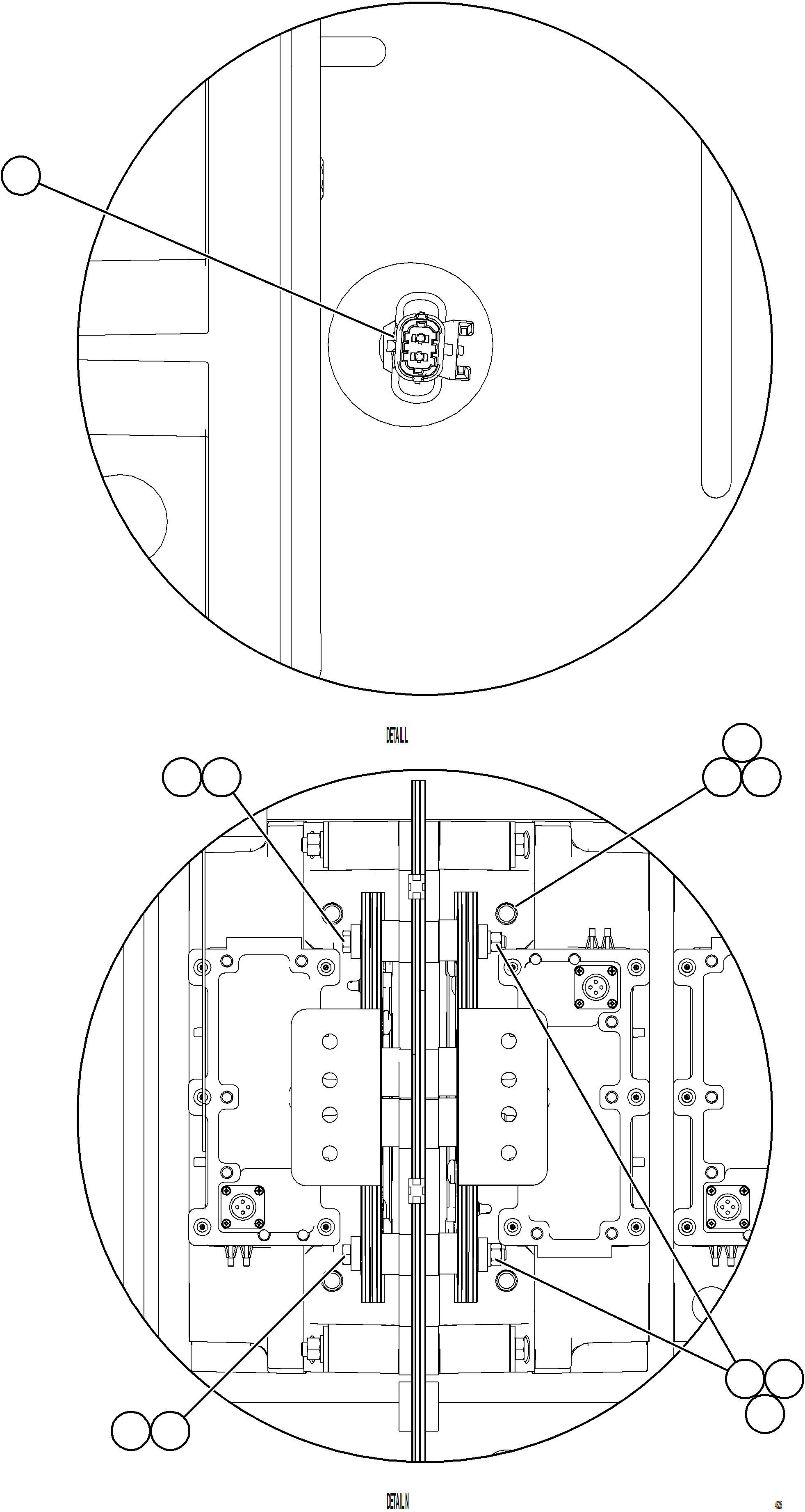 Komatsu parts book diagram for AFE84-M 730E-10 S/N A50047 - A50048  KAL: CONTROL CABINET    8/13    58D-43-80070
