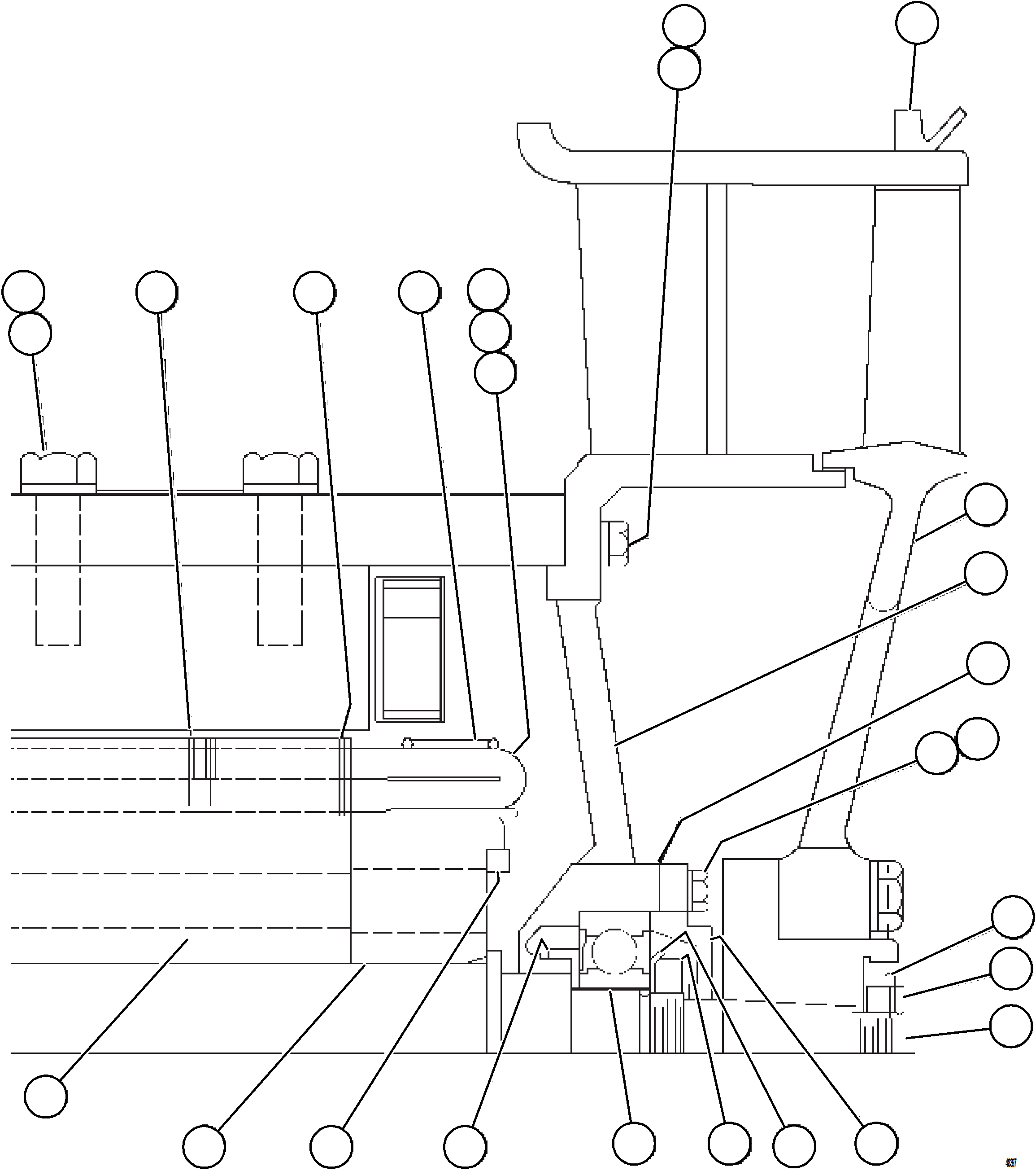 Komatsu parts book diagram for AFE84-P 730E-10 S/N A50051 - A50054  KAL: GRID BLOWER MOTOR    2/4