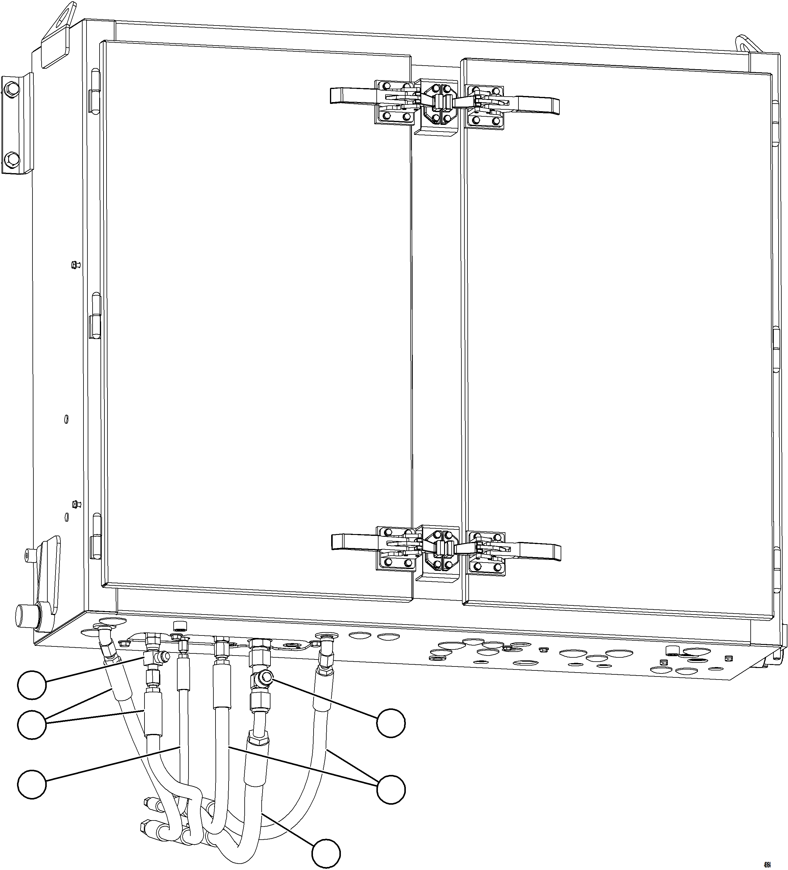 Komatsu parts book diagram for AFE84-P 730E-10 S/N A50051 - A50054  KAL: STEERING CONTROL UNIT PIPING    2/2
