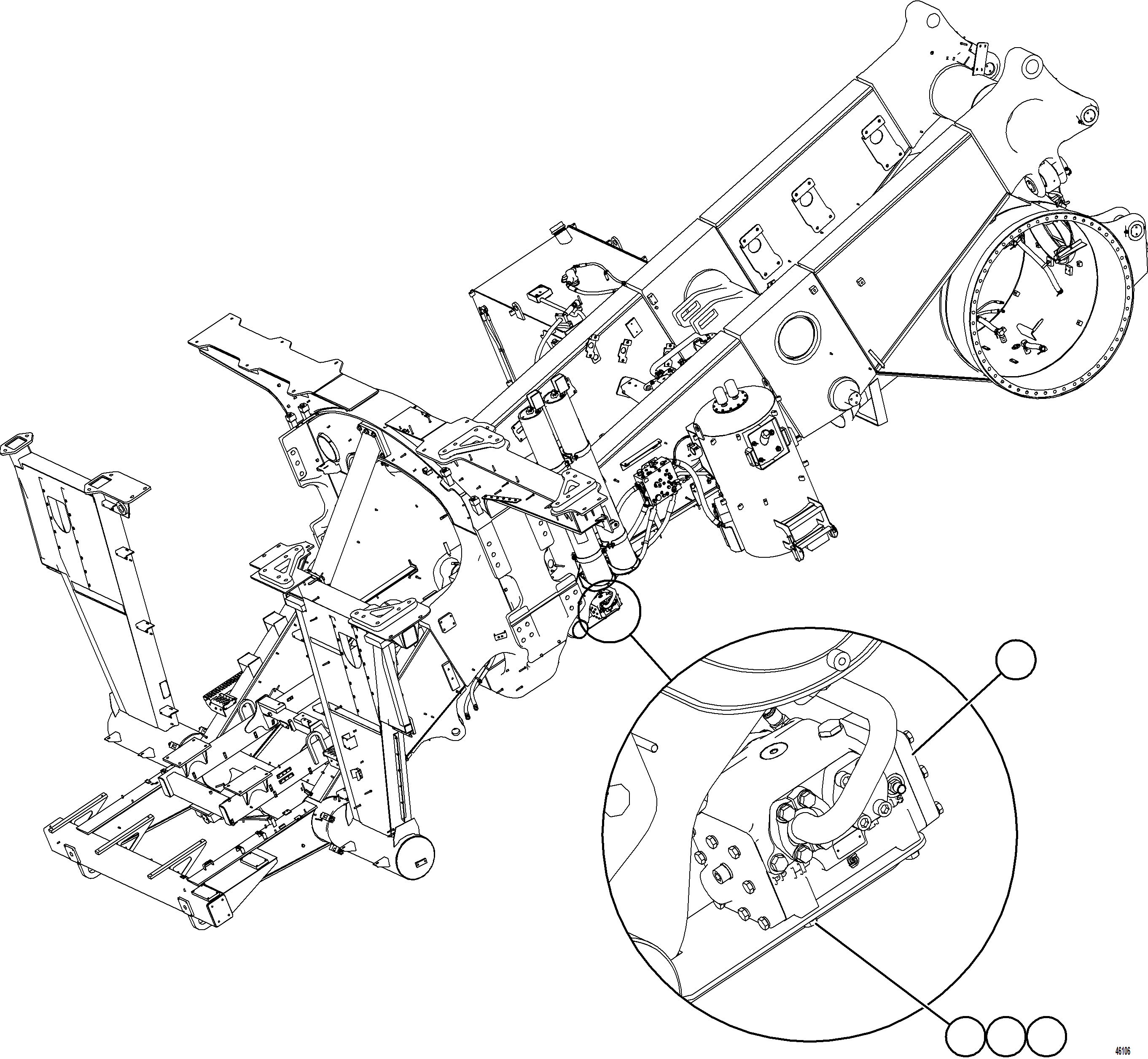Komatsu parts book diagram for AFE84-P 730E-10 S/N A50051 - A50054  KAL: FLOW AMPLIFIER INSTALLATION