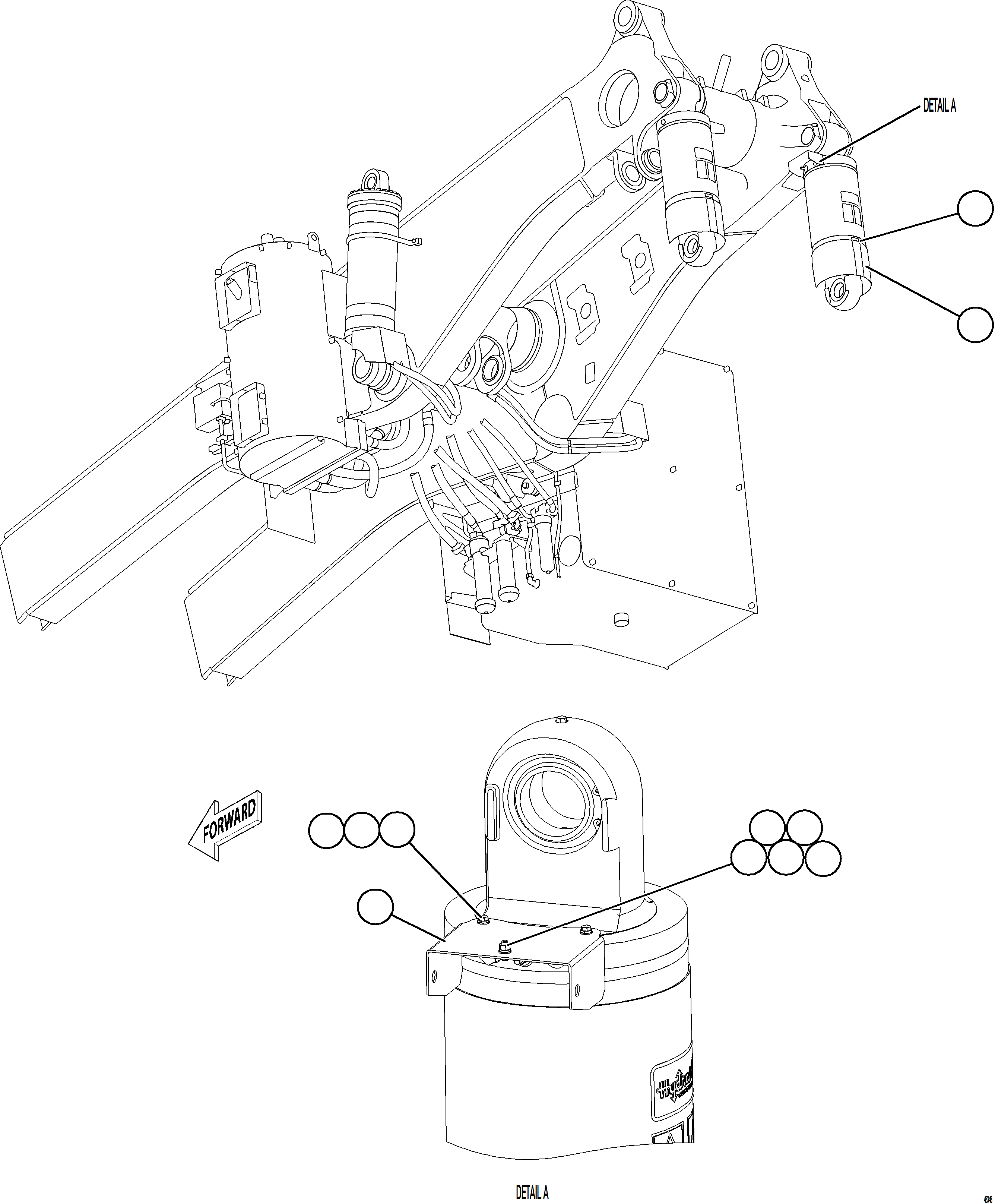 Komatsu parts book diagram for AFE84-P 730E-10 S/N A50051 - A50054  KAL: REAR SUSPENSION MUD FLAP    2/2