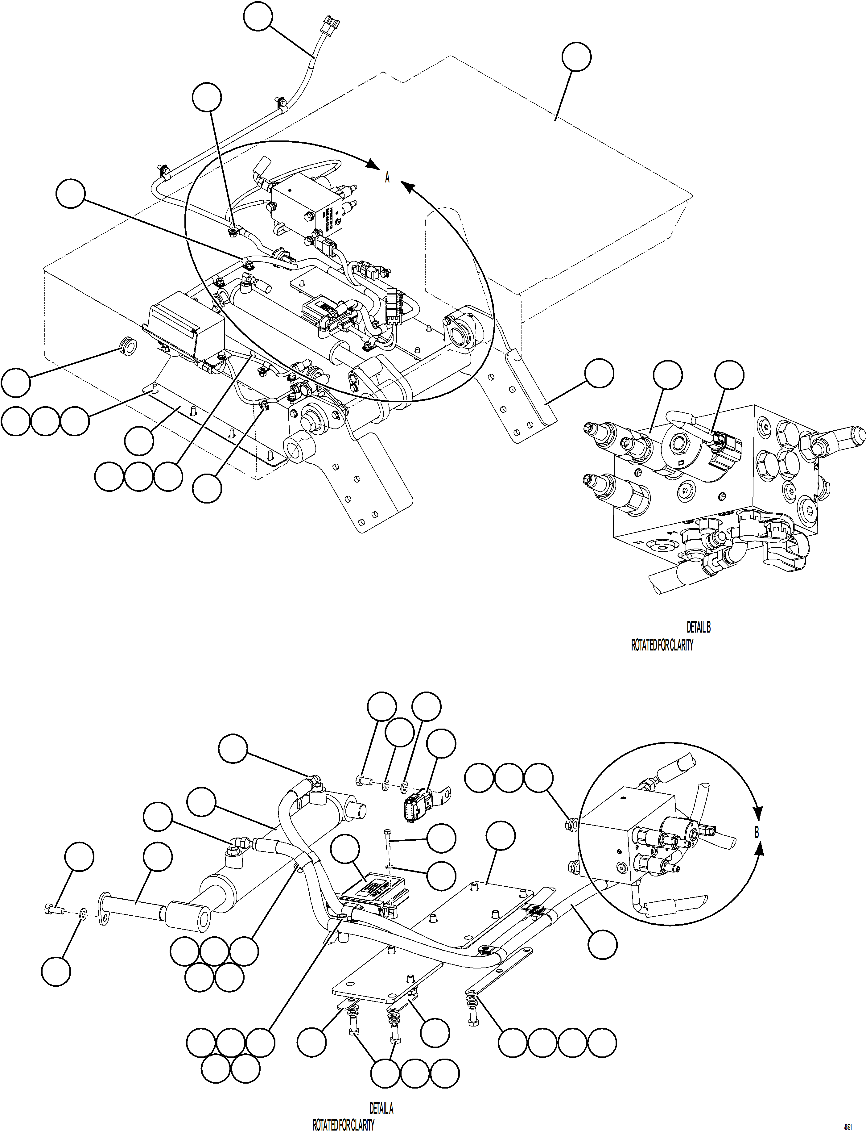 Komatsu parts book diagram for AFE84-P 730E-10 S/N A50051 - A50054  KAL: PLATFORM ASSEMBLY    1/2