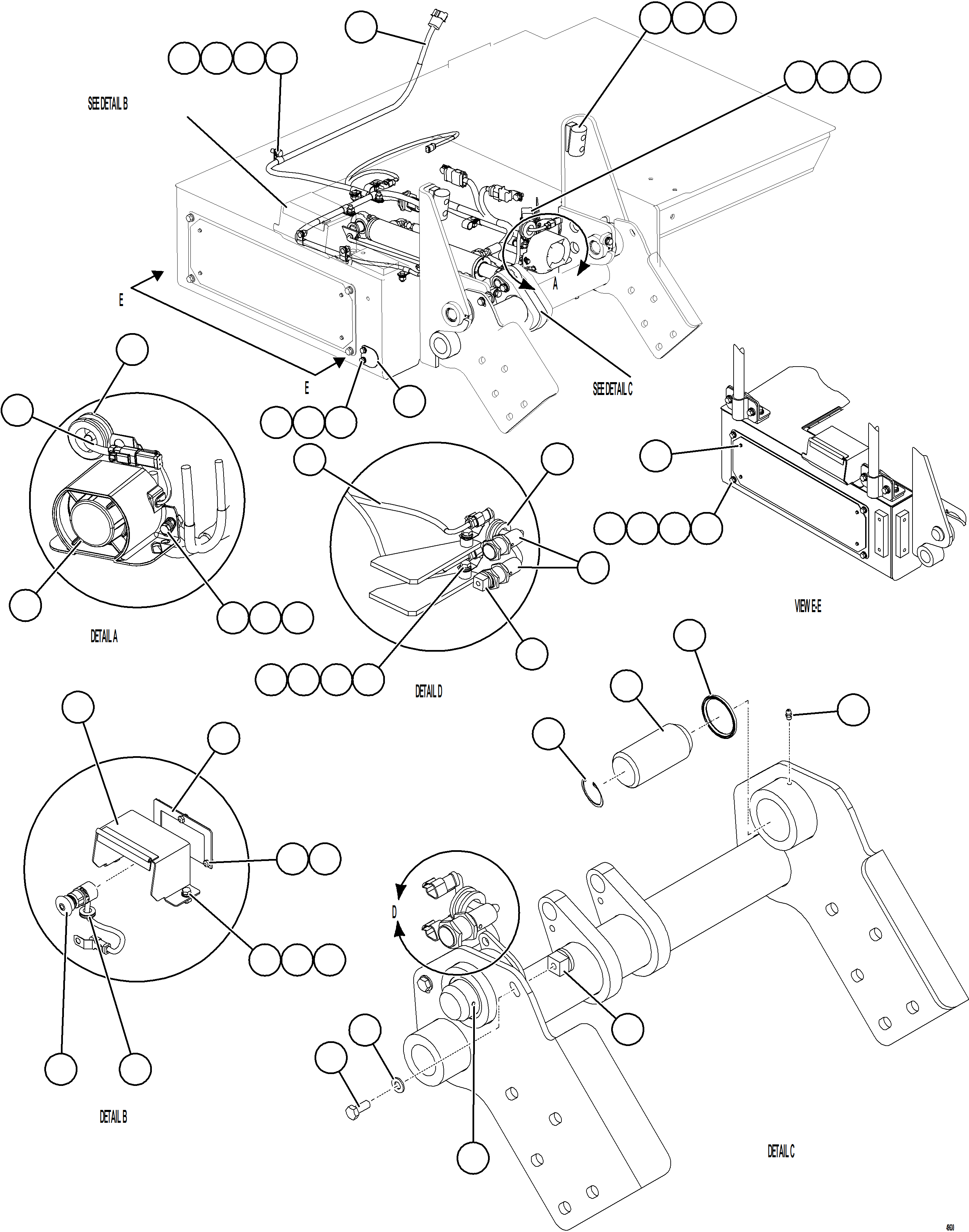 Komatsu parts book diagram for AFE84-P 730E-10 S/N A50051 - A50054  KAL: PLATFORM ASSEMBLY    2/2