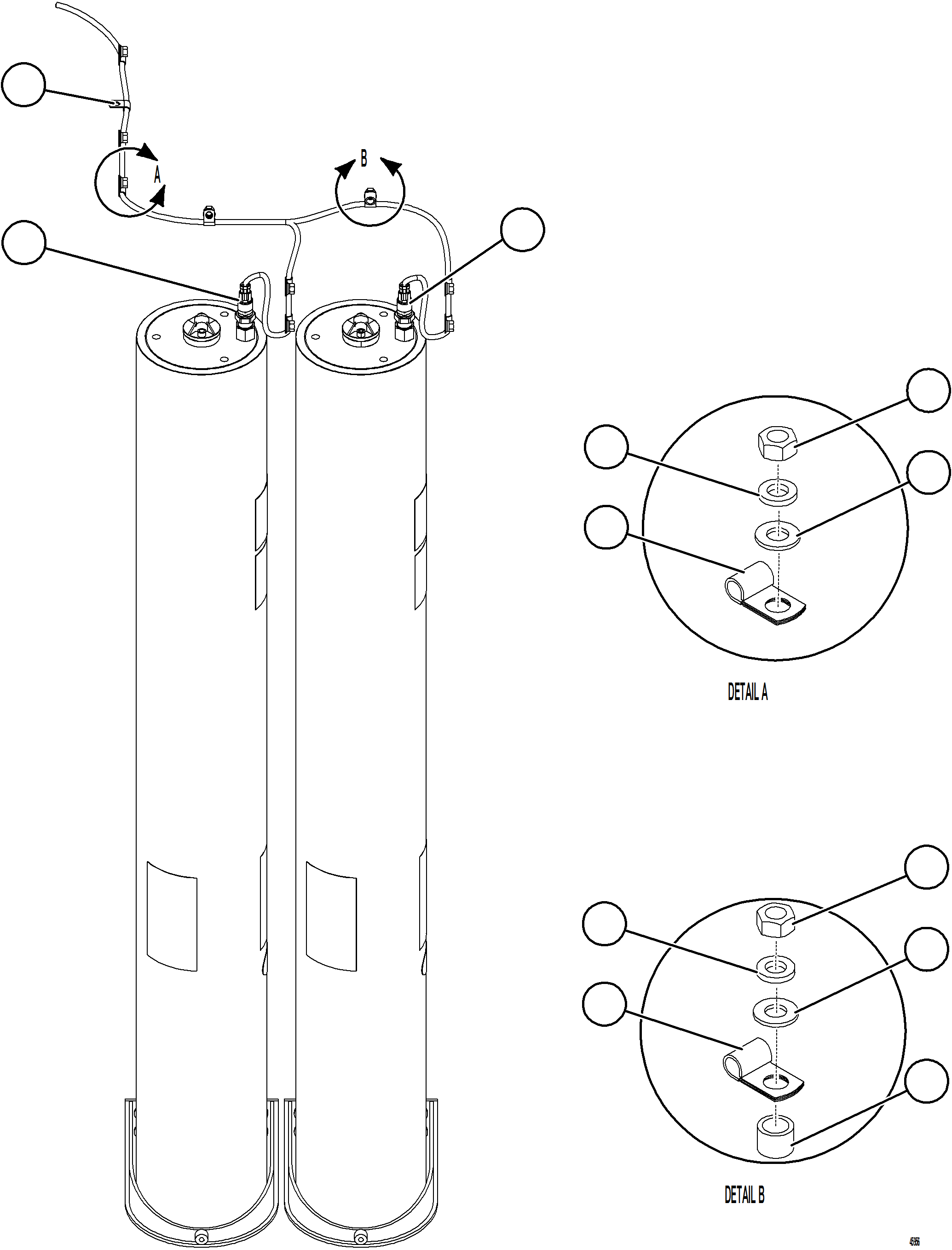 Komatsu parts book diagram for AFE84-R 730E-10 S/N A50056 - A50058  KSA: STEERING ACCUMULATOR PRESSURE SWITCHES