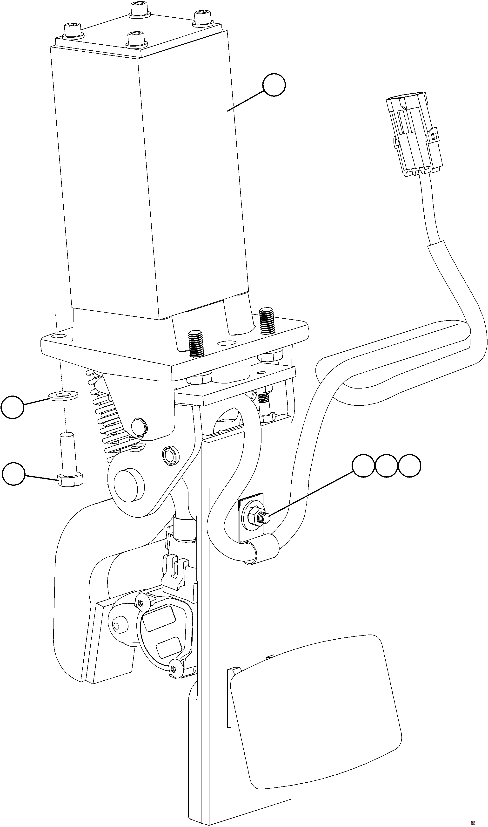 Komatsu parts book diagram for AFE84-R 730E-10 S/N A50056 - A50058  KSA: BRAKE VALVE INSTALLATION