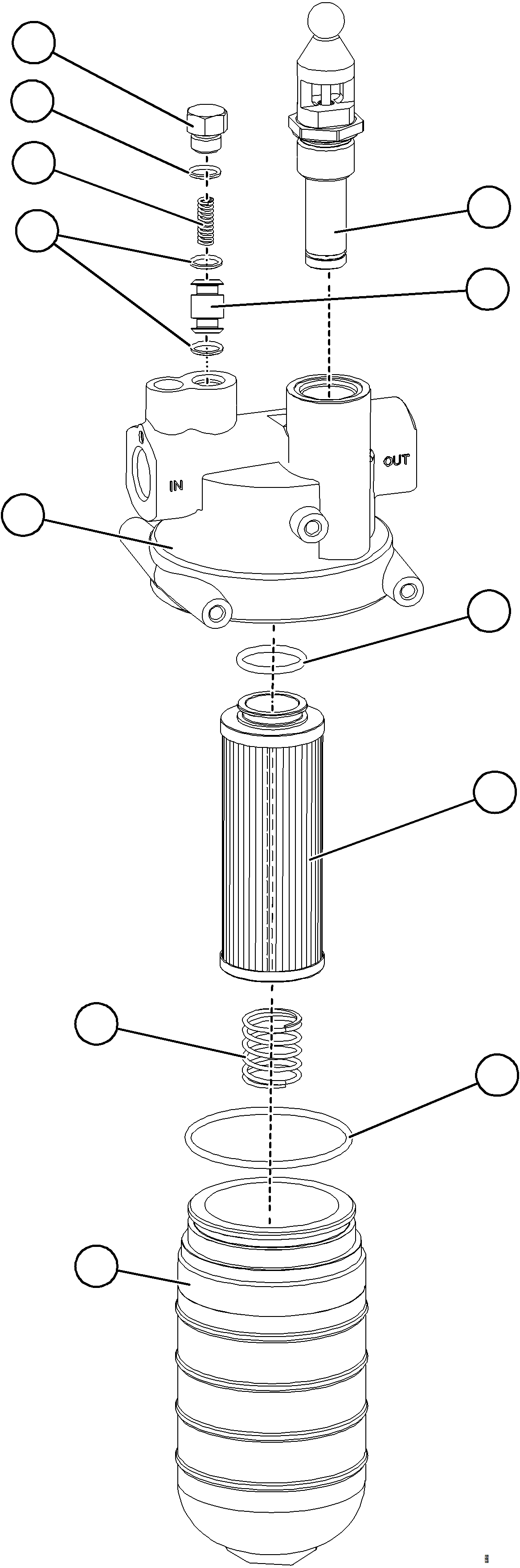 Komatsu parts book diagram for AFE84-R 730E-10 S/N A50056 - A50058  KSA: AUTO LUBE FILTER ASSEMBLY
