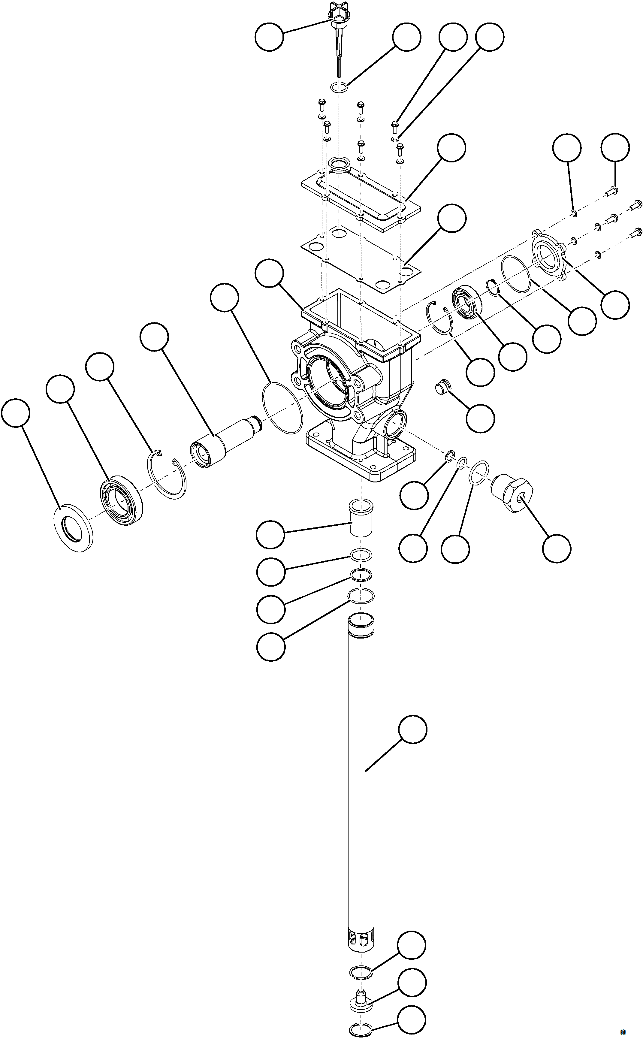 Komatsu parts book diagram for AFE84-R 730E-10 S/N A50056 - A50058  KSA: LUBE PUMP ASSEMBLY    1/3