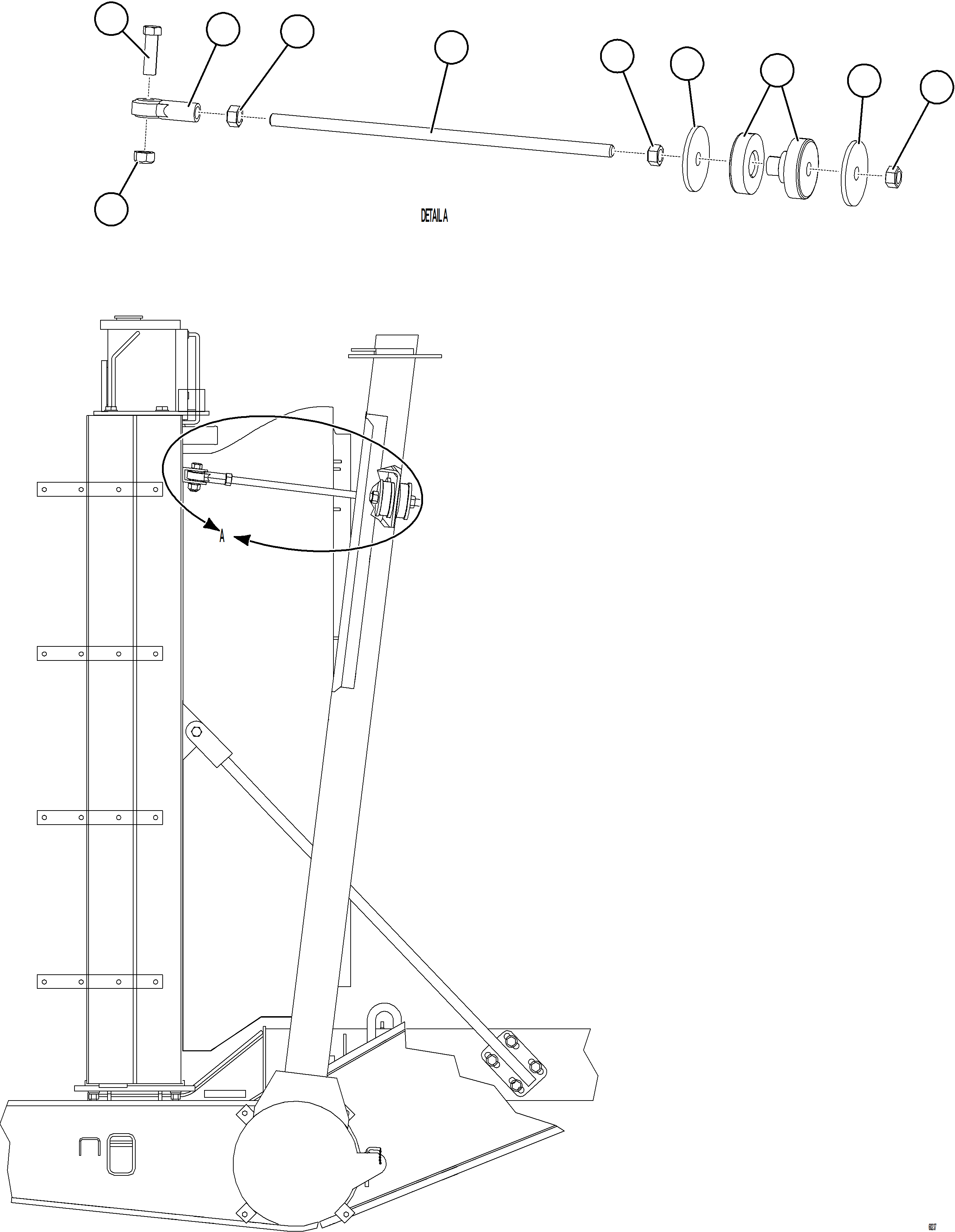 Komatsu parts book diagram for AFE84-T 730E-10 S/N A50061,A50064  KAL: RADIATOR INSTALLATION - UPPER