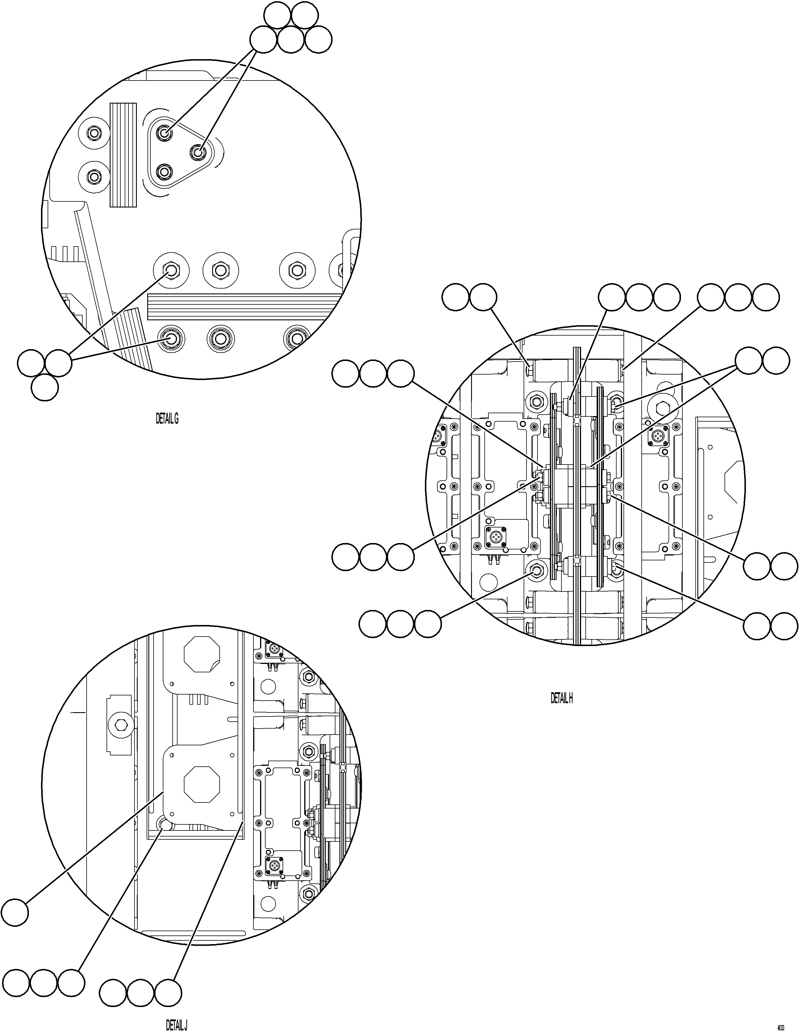 Komatsu parts book diagram for AFE84-T 730E-10 S/N A50061,A50064  KAL: CONTROL CABINET    6/13