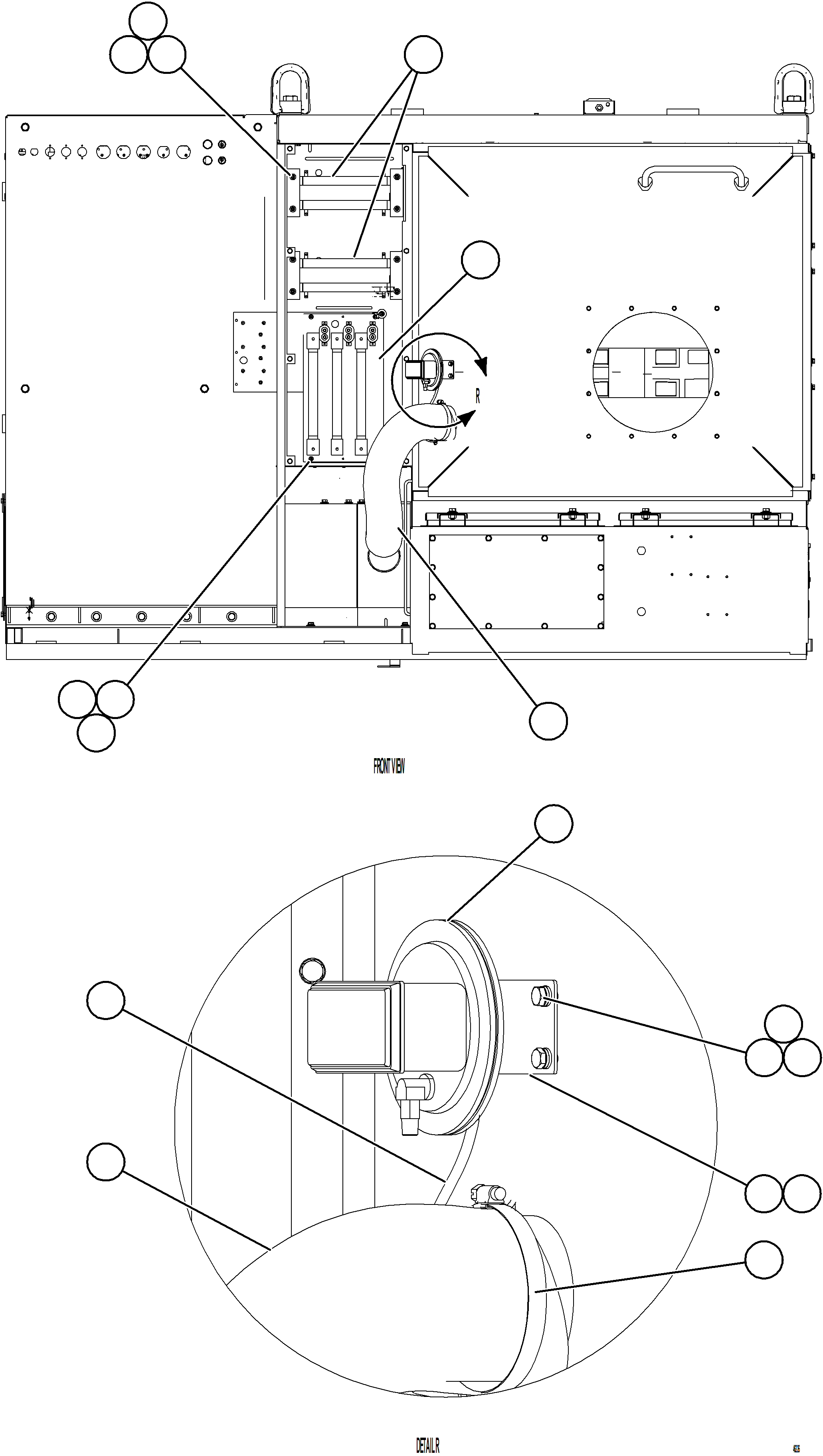 Komatsu parts book diagram for AFE84-T 730E-10 S/N A50061,A50064  KAL: CONTROL CABINET    9/13