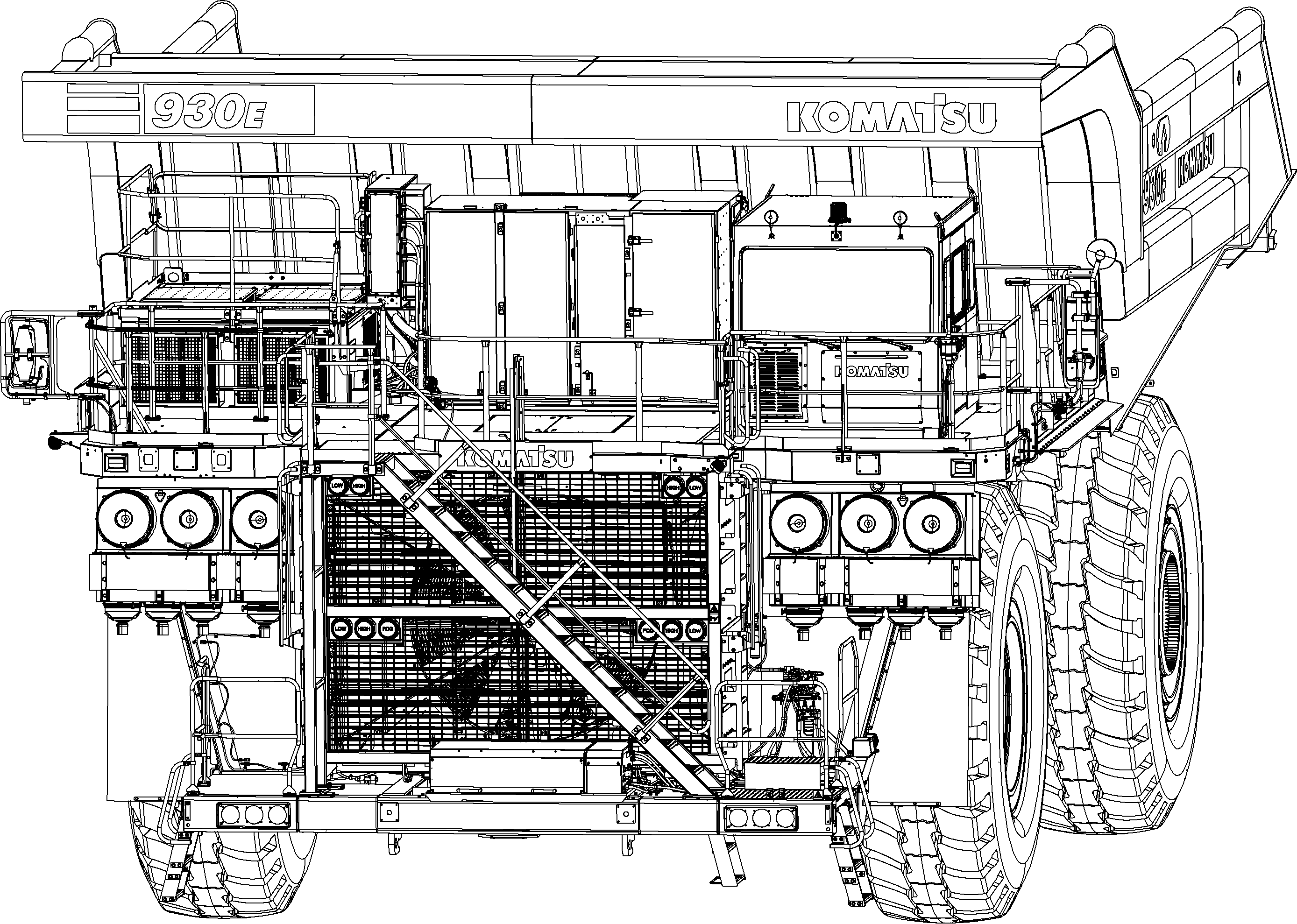 Dump Trucks Komatsu / AFE86-A 930E-5SE S/N A50001 - A50005  SMS(afe86-a)