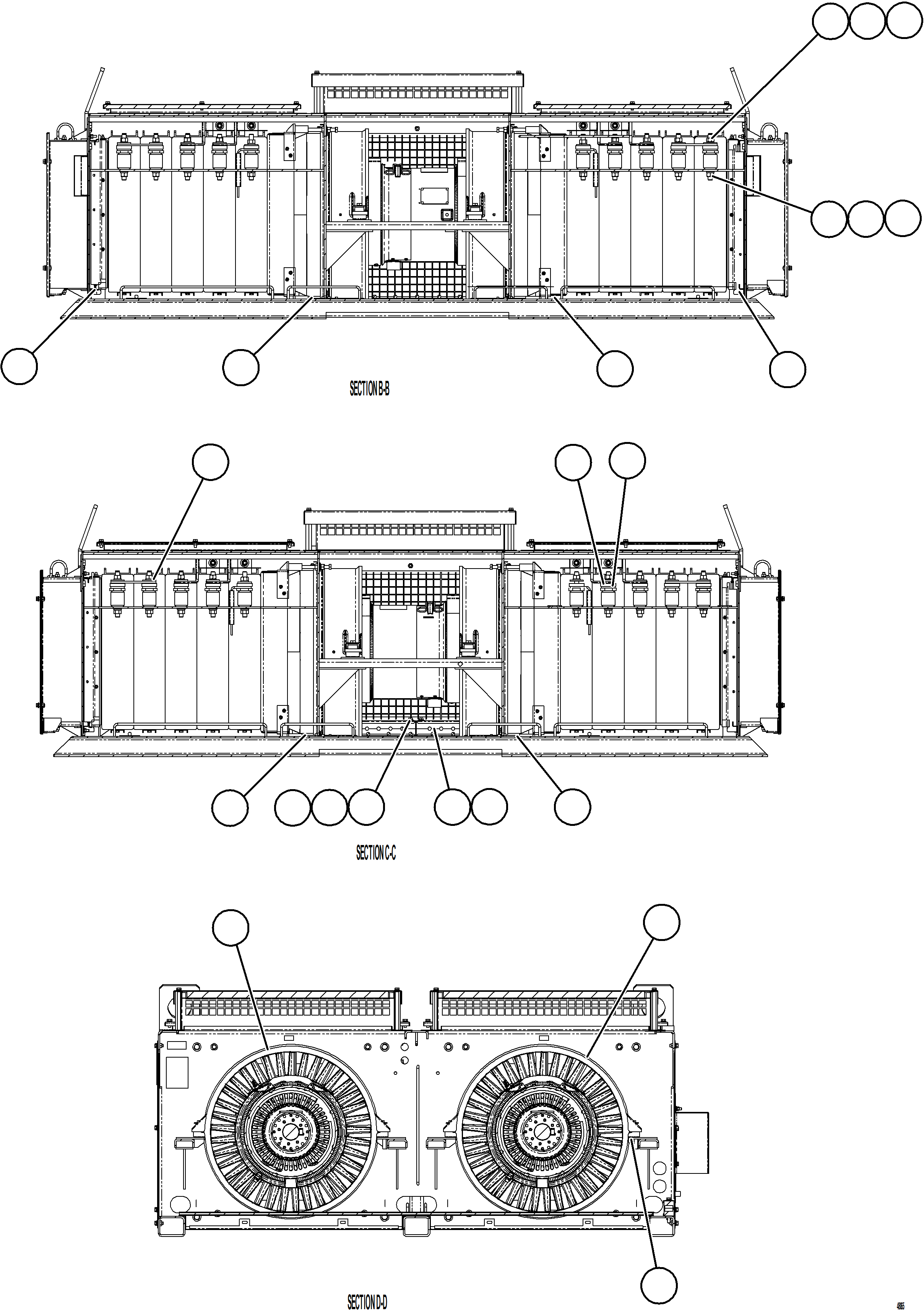Komatsu parts book diagram for AFE92-A 980E-5SE S/N A60001 - A60010  KMMP: RETARDING GRID    2/4    58F-06-05890