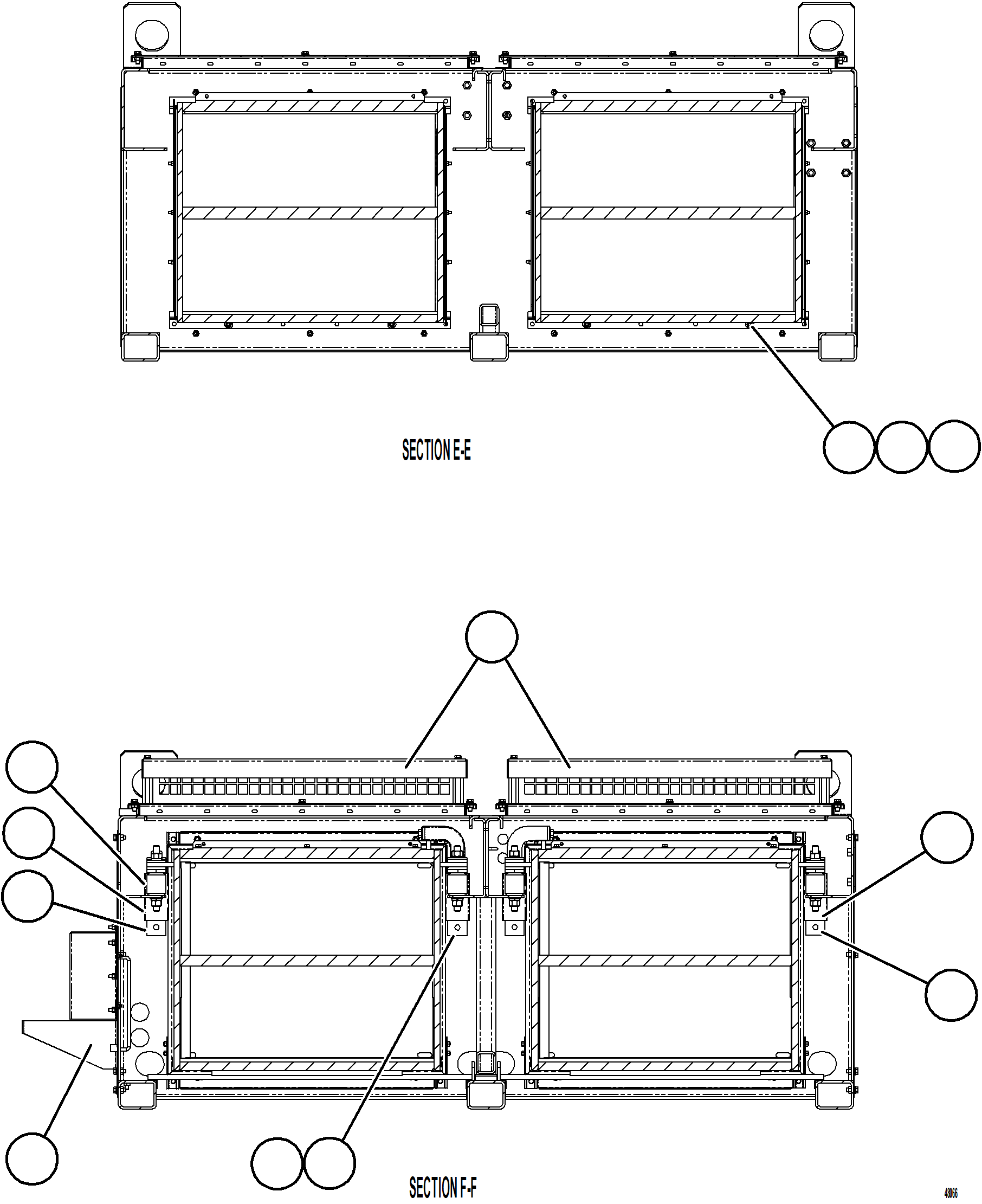 Komatsu parts book diagram for AFE92-A 980E-5SE S/N A60001 - A60010  KMMP: RETARDING GRID    3/4    58F-06-05890