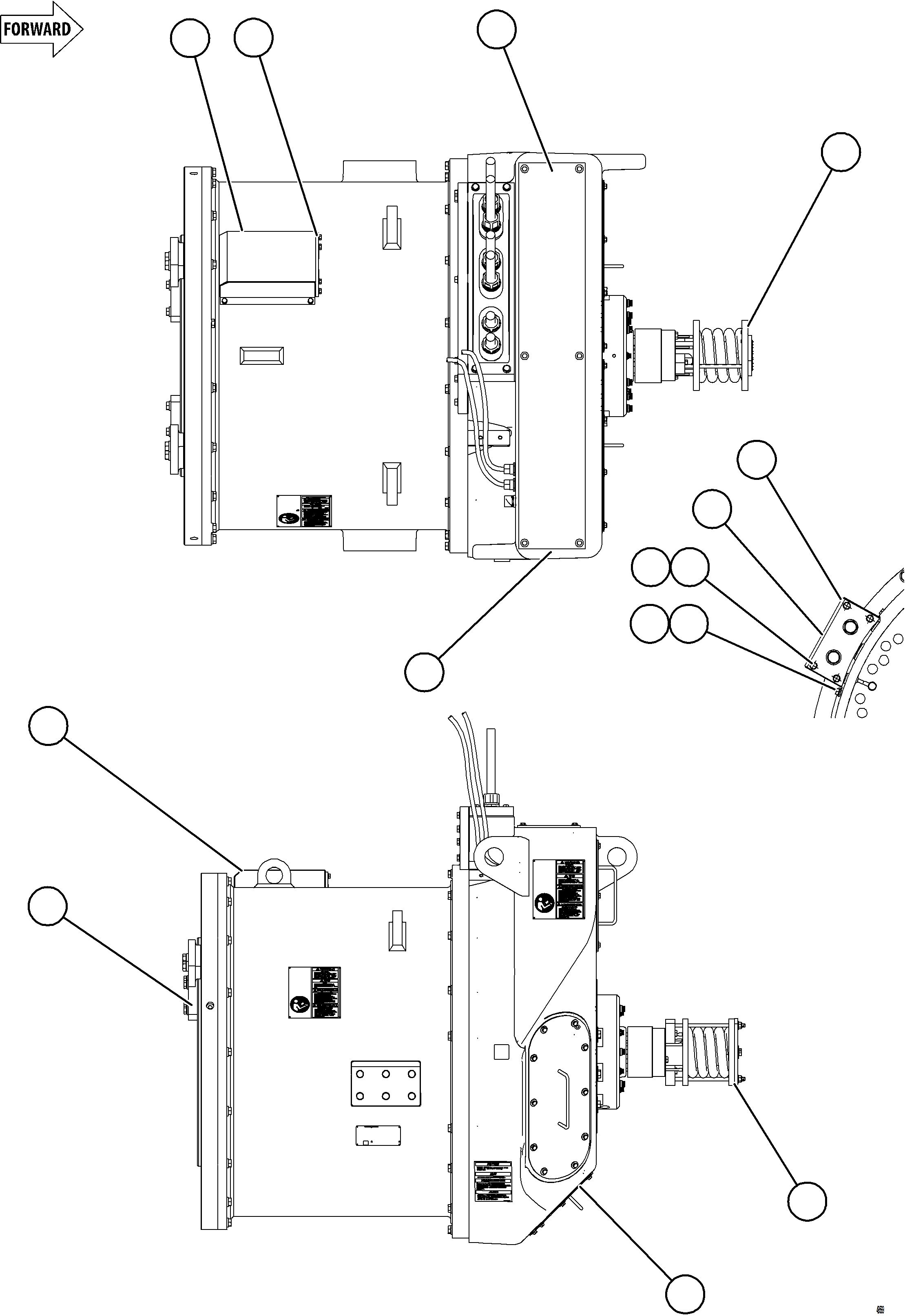 Komatsu parts book diagram for AFE92-A 980E-5SE S/N A60001 - A60010  KMMP: ALTERNATOR ASSEMBLY    5/6    58B-01-01100
