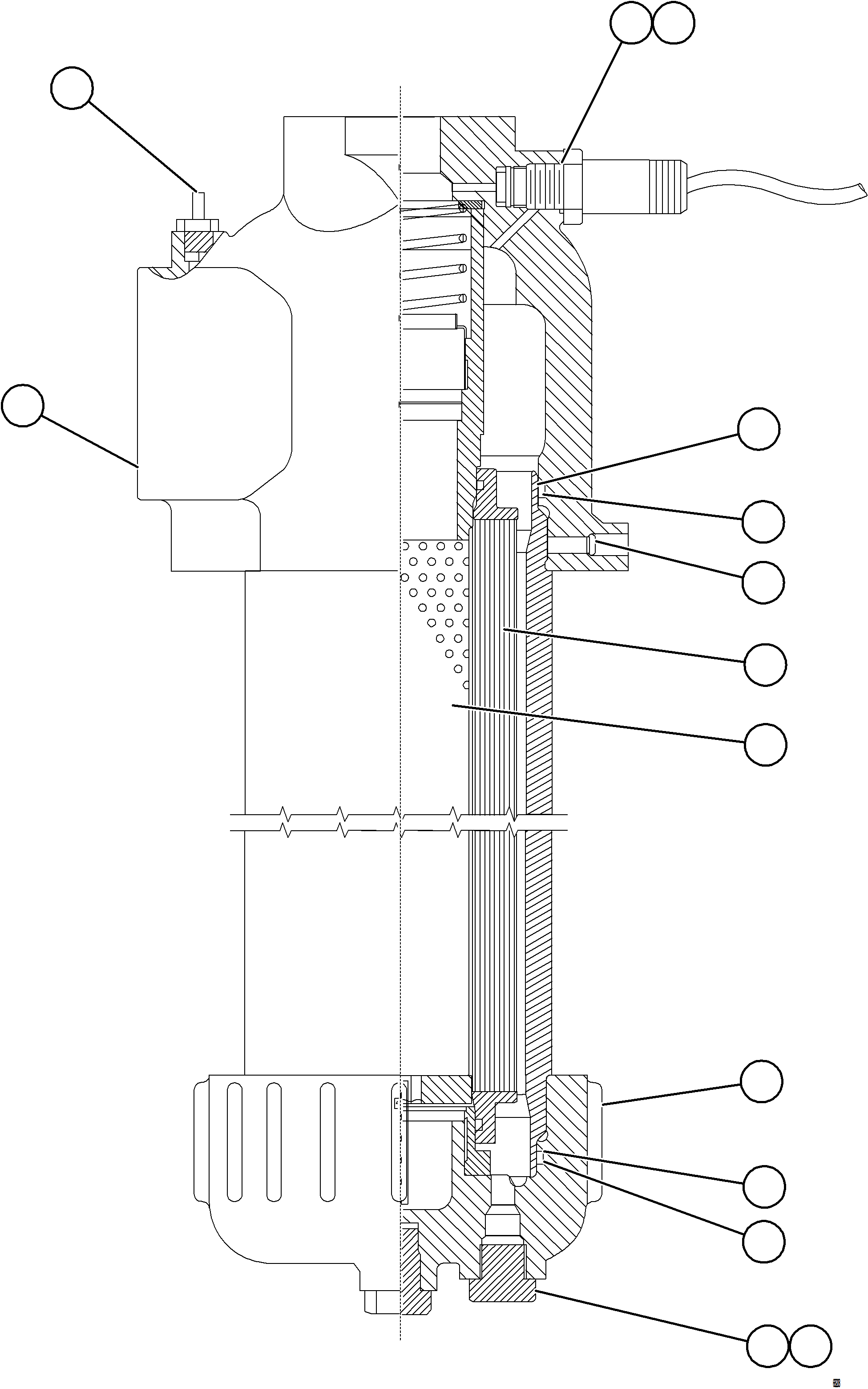 Komatsu parts book diagram for AFE92-A 980E-5SE S/N A60001 - A60010  KMMP: HOIST FILTER ASSEMBLY    58E-60-00901