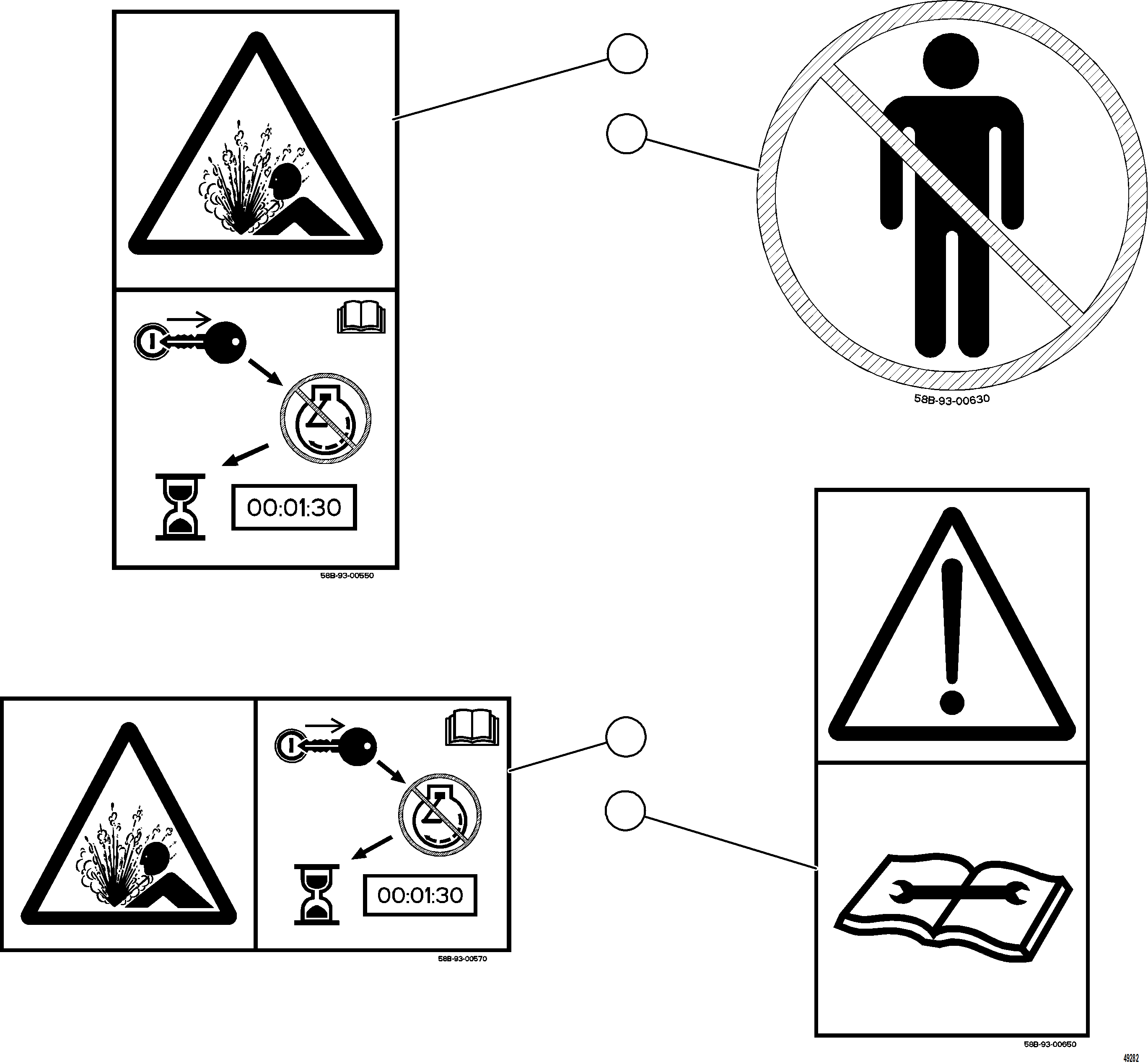 Komatsu parts book diagram for AFE92-A 980E-5SE S/N A60001 - A60010  KMMP: SAFETY LABELS    3/7