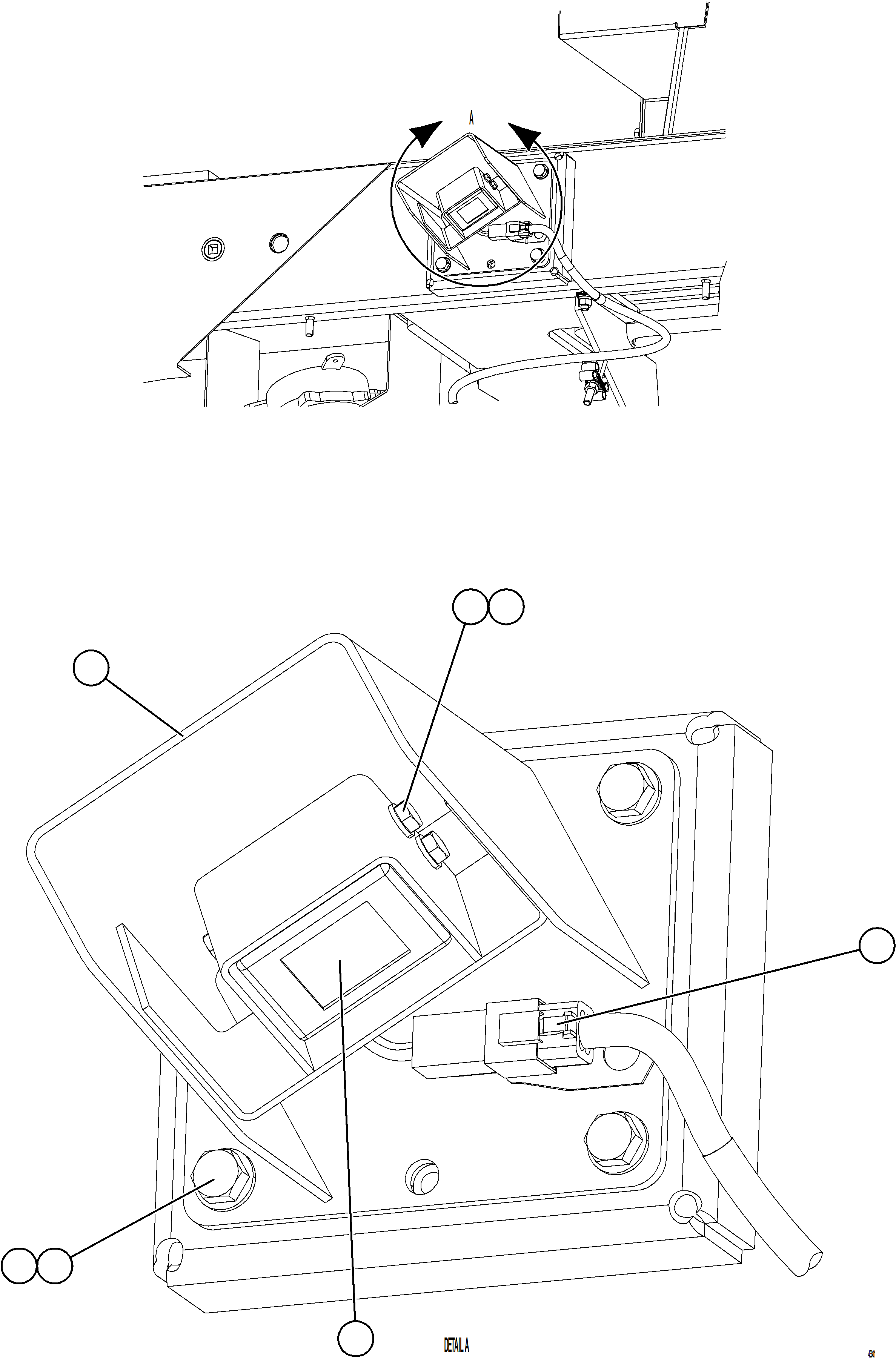Komatsu parts book diagram for AFE92-A 980E-5SE S/N A60001 - A60010  KMMP: KOMVISION CAMERA INSTALLATION - LEFT