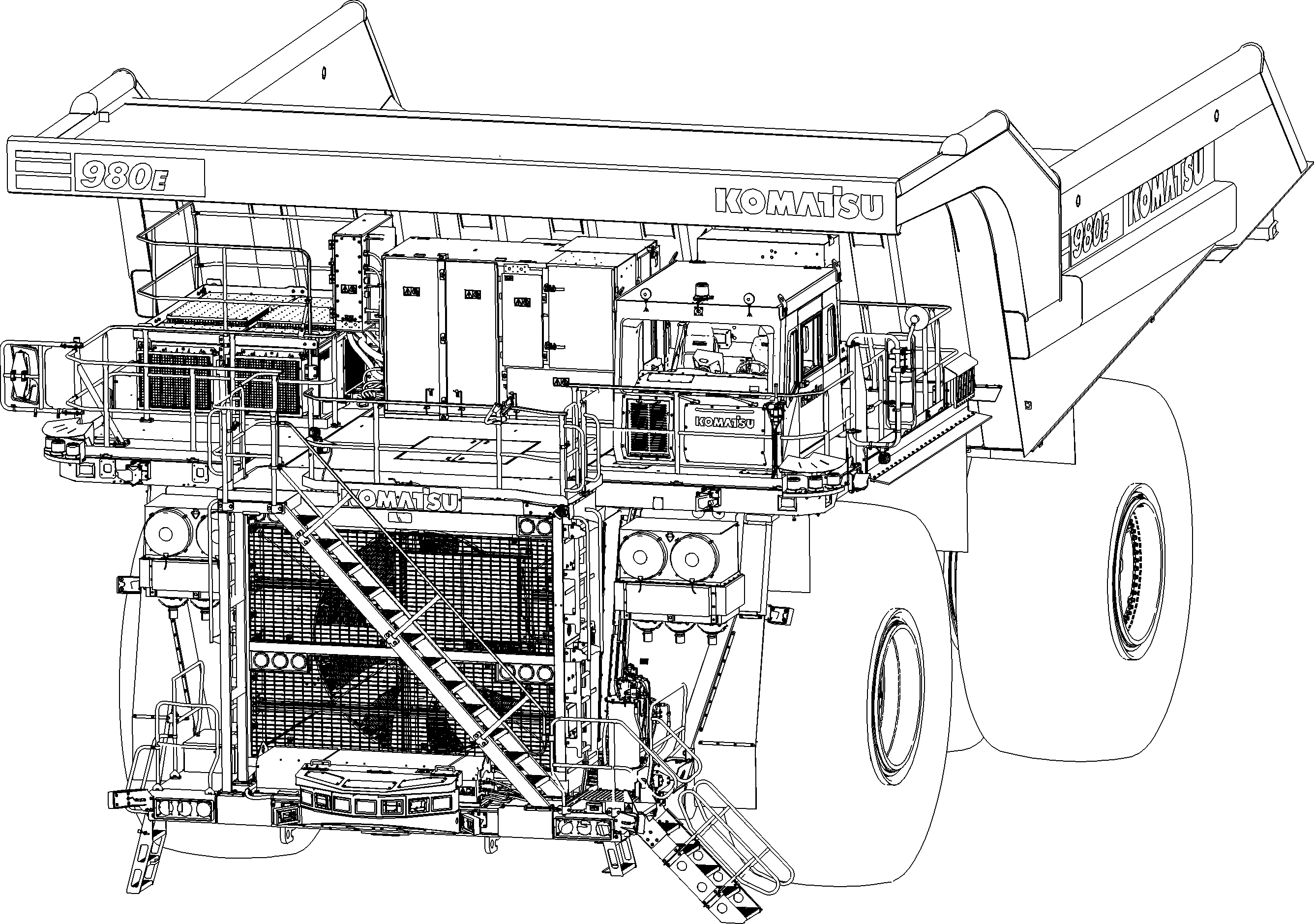 Dump Trucks Komatsu / AFE92-C 980E-5SE S/N A60013  KHSA(afe92-c)