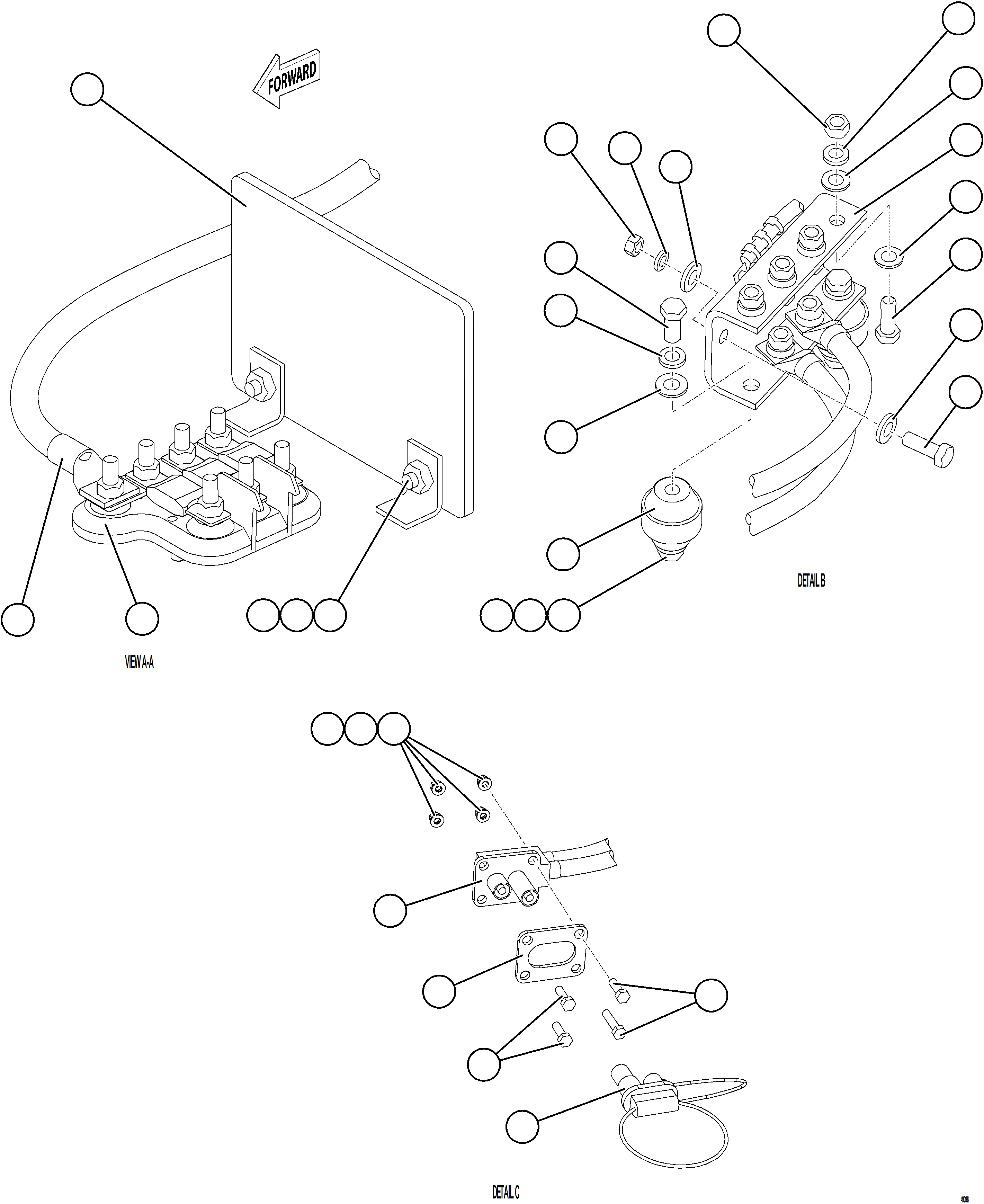 Komatsu parts book diagram for AFE92-D 980E-5SE S/N A60019  KMMP: BATTERY BOX ASSEMBLY    6/7