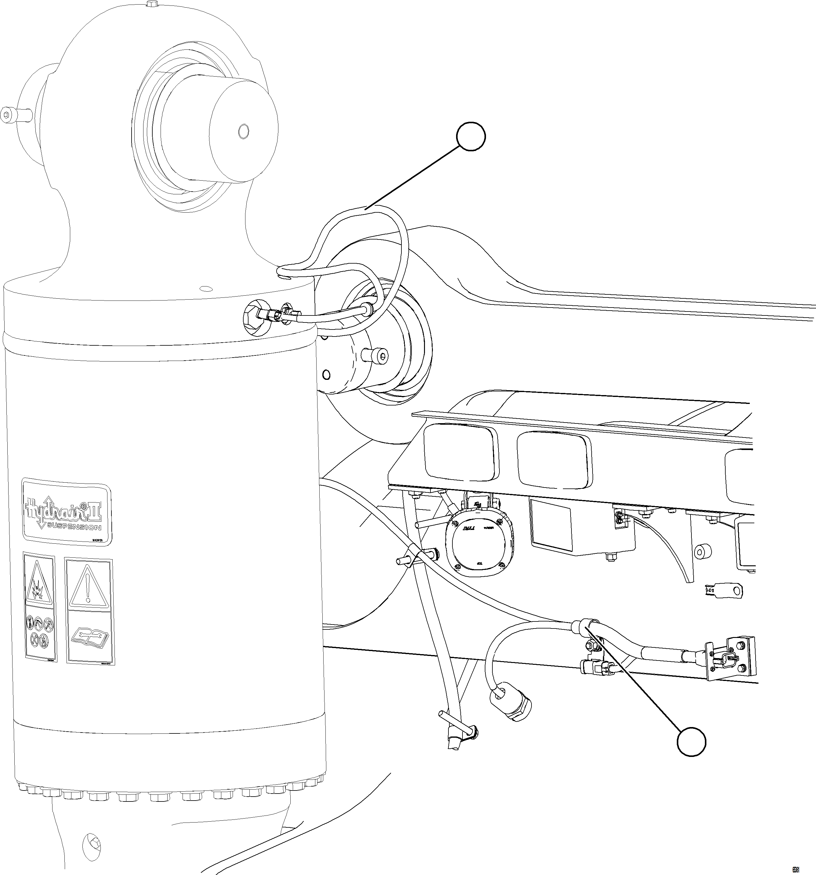 Komatsu parts book diagram for AFE92-D 980E-5SE S/N A60019  KMMP: PLM PRESSURE SENSOR - REAR SUSPENSIONS    2/2