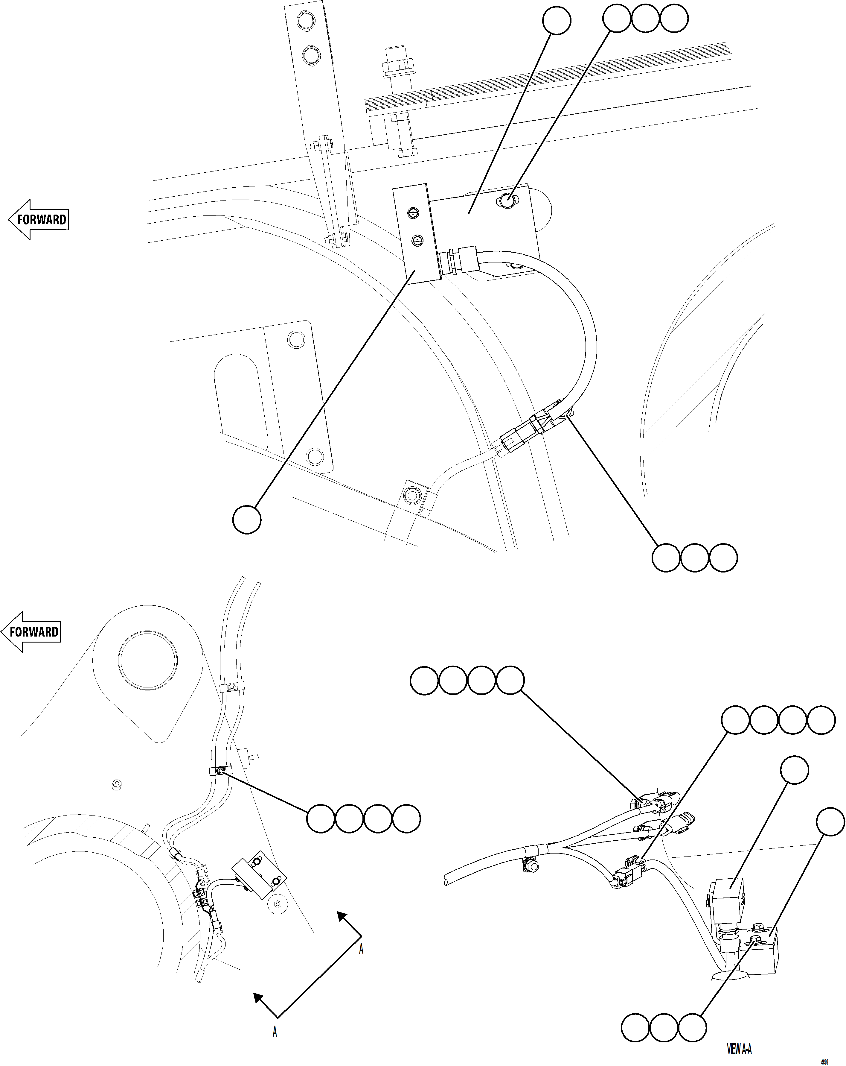 Komatsu parts book diagram for AFE92-D 980E-5SE S/N A60019  KMMP: BODY UP & HOIST LIMIT SWITCH INSTALLATION    2/2