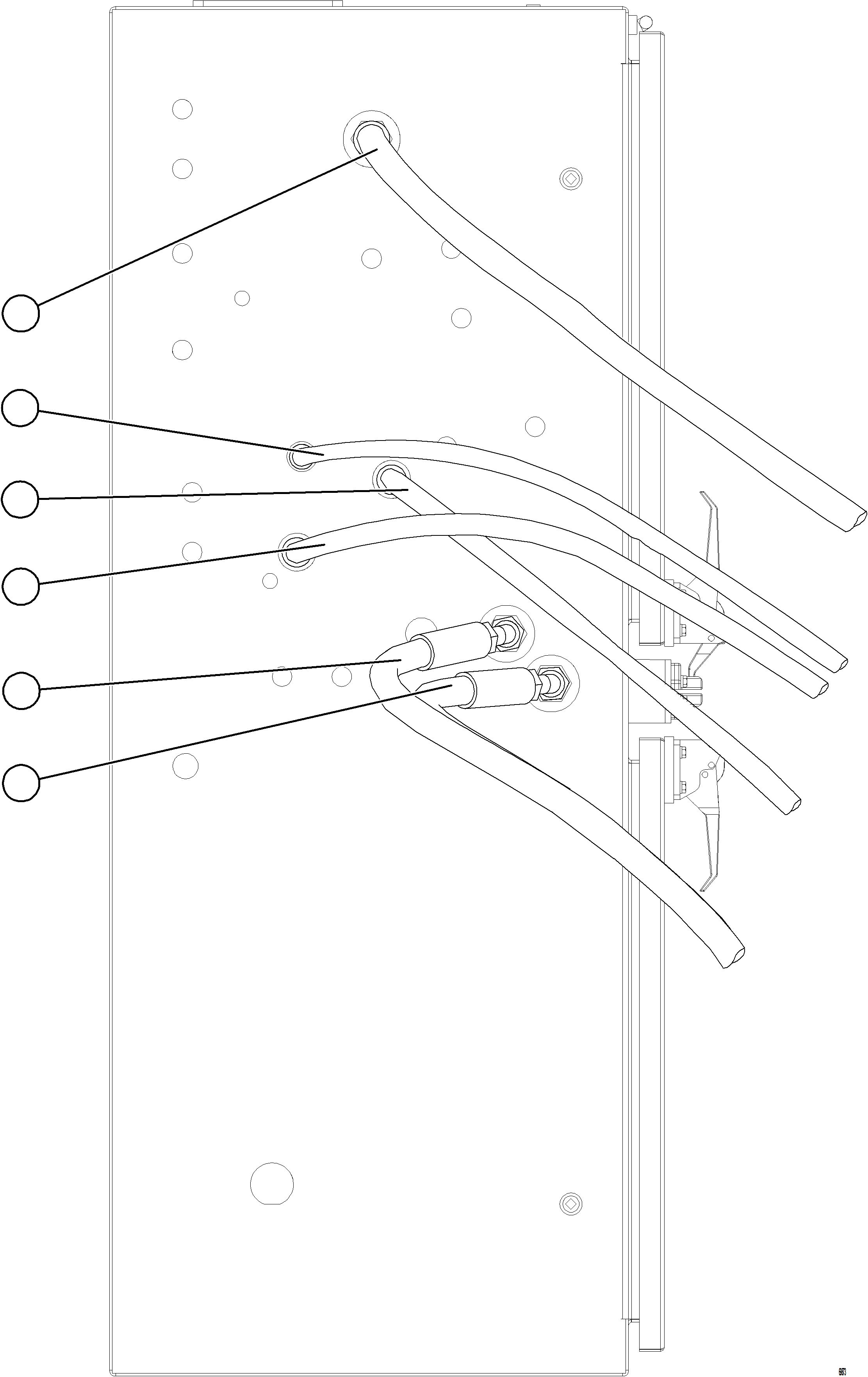 Komatsu parts book diagram for AFE92-D 980E-5SE S/N A60019  KMMP: HYDRAULIC BRAKE CABINET PIPING - BRAKE MANIFOLD