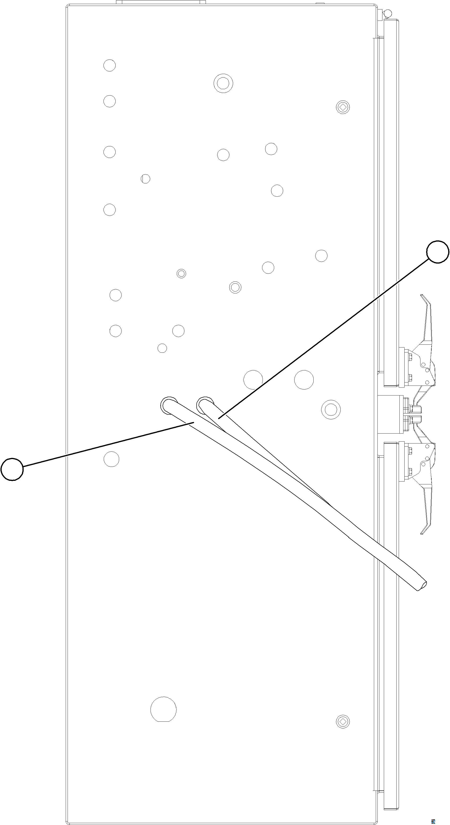 Komatsu parts book diagram for AFE92-D 980E-5SE S/N A60019  KMMP: HYDRAULIC BRAKE CABINET PIPING - DUAL RELAY VALVE