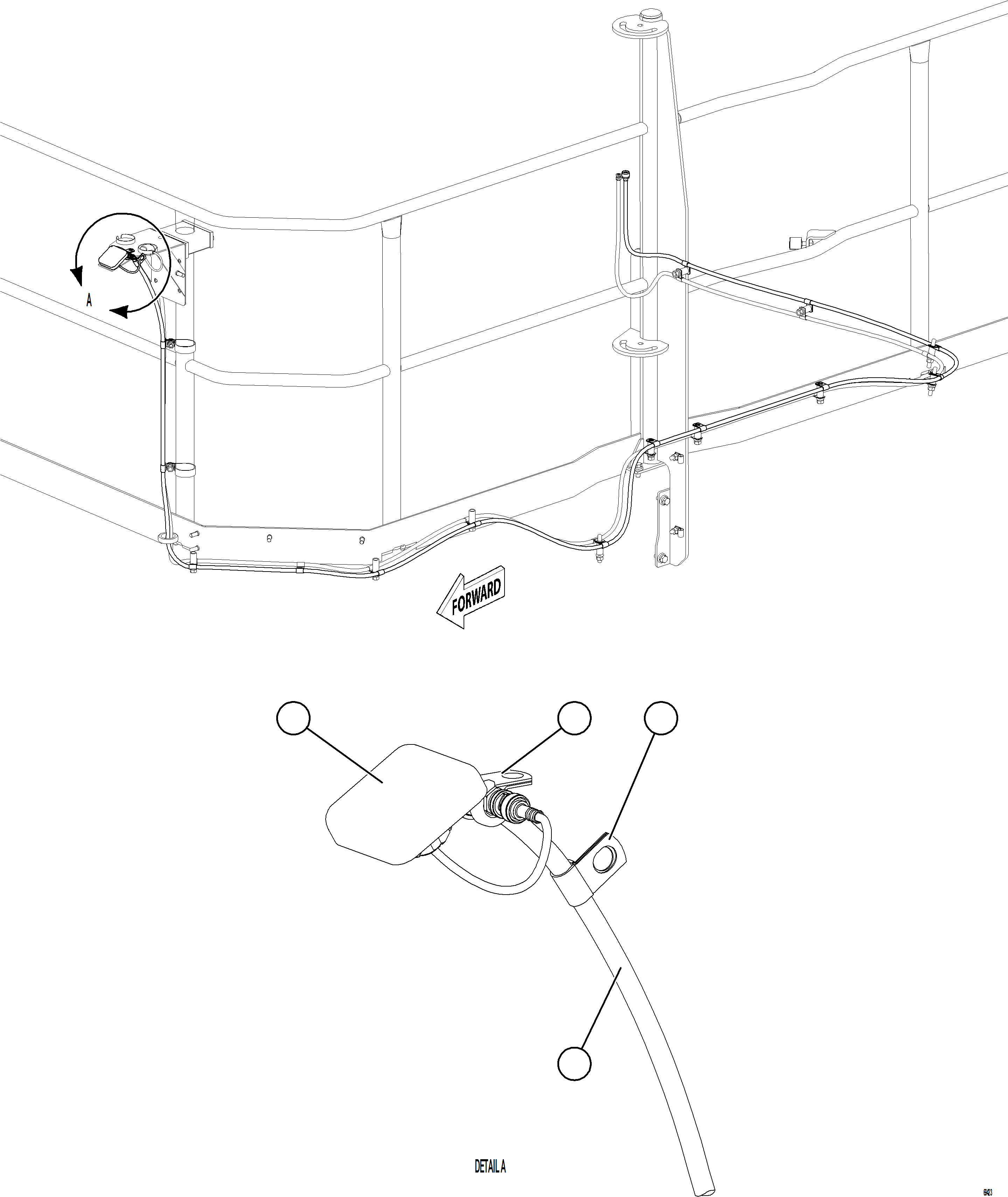 Komatsu parts book diagram for AFE92-D 980E-5SE S/N A60019  KMMP: SATELLITE ANTENNA INSTALLATION
