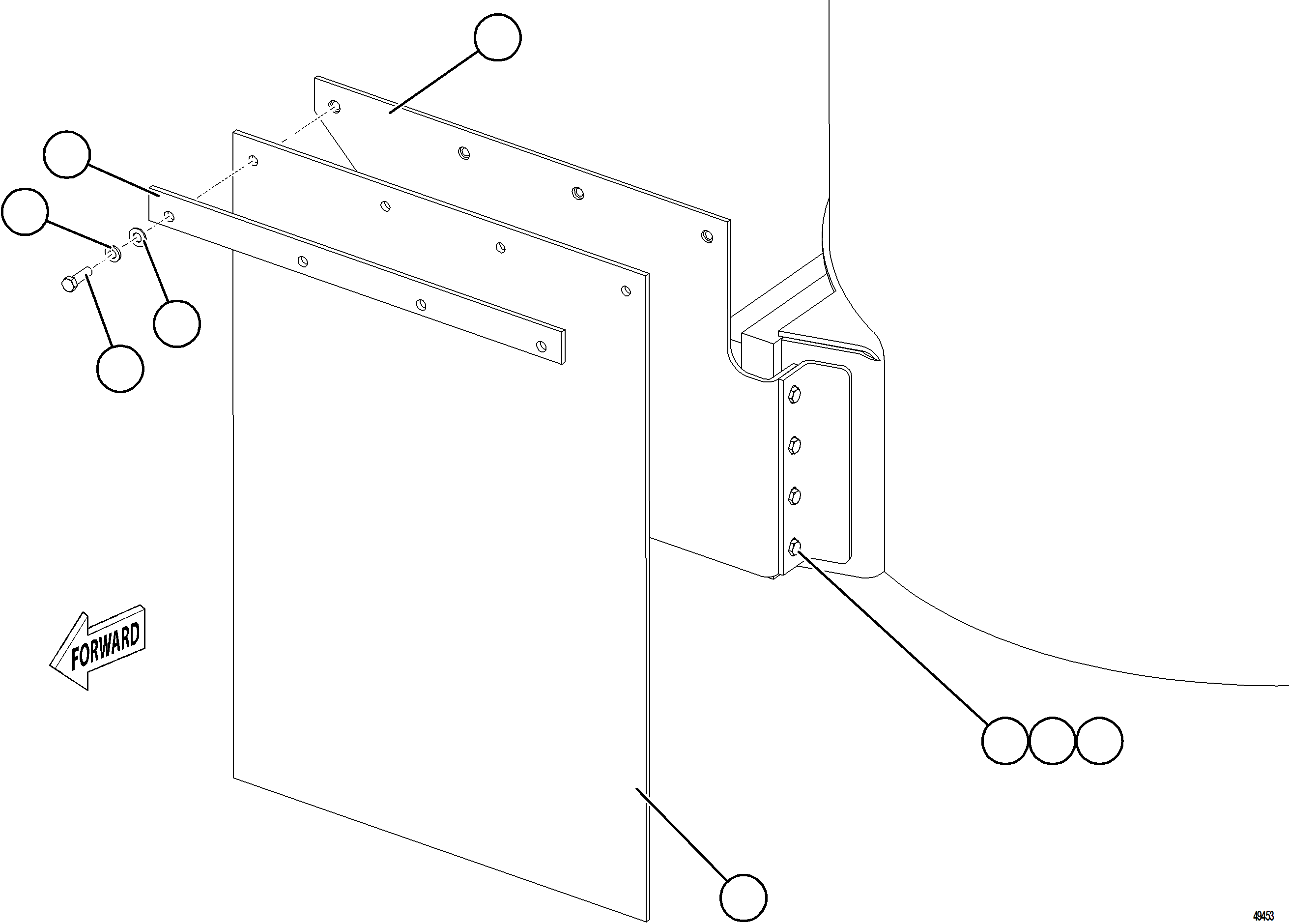 Komatsu parts book diagram for AFE92-D 980E-5SE S/N A60019  KMMP: HYDRAULIC TANK MUD FLAPS (STANDARD)