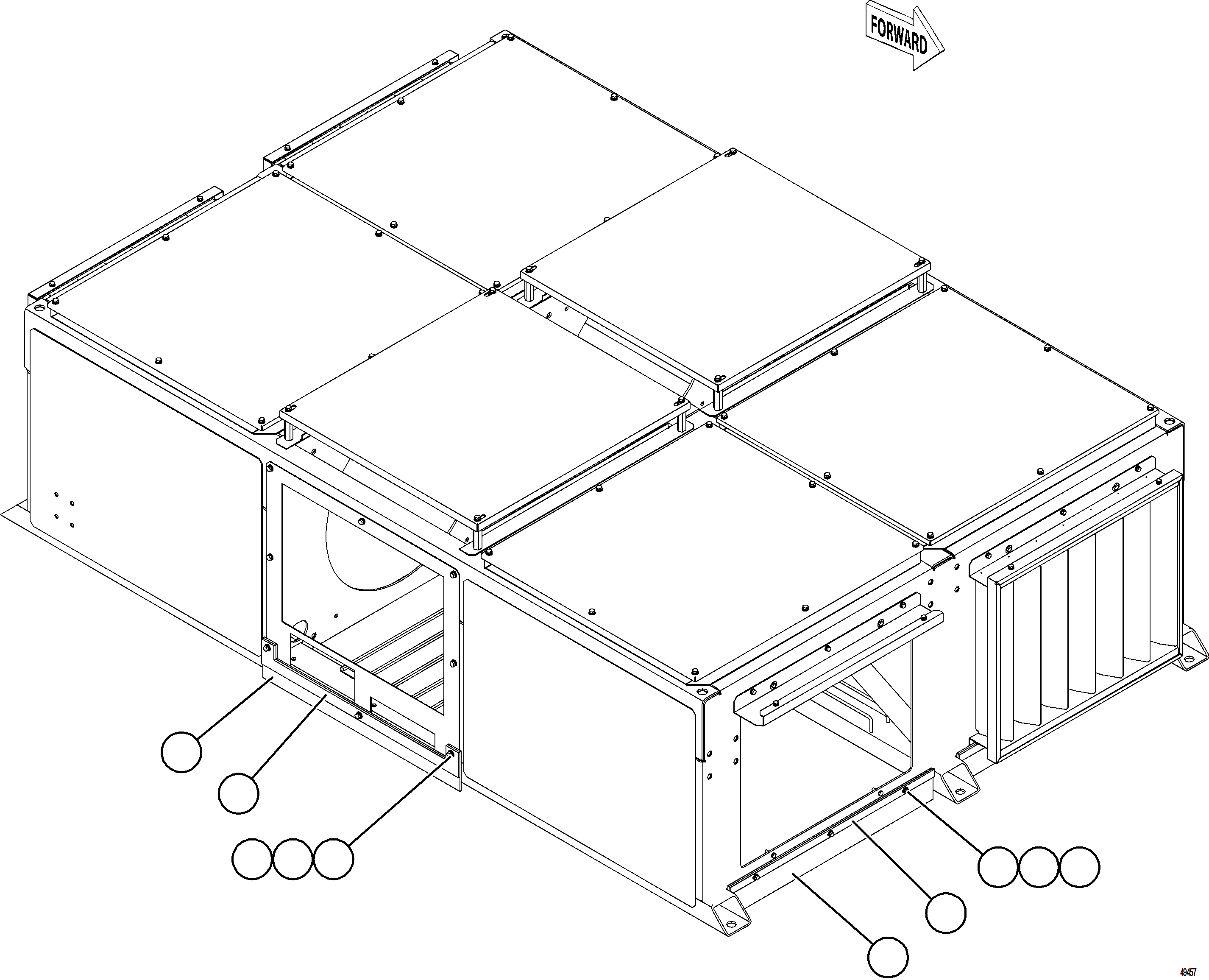 Komatsu parts book diagram for AFE92-D 980E-5SE S/N A60019  KMMP: DECK MUD FLAPS    3/3