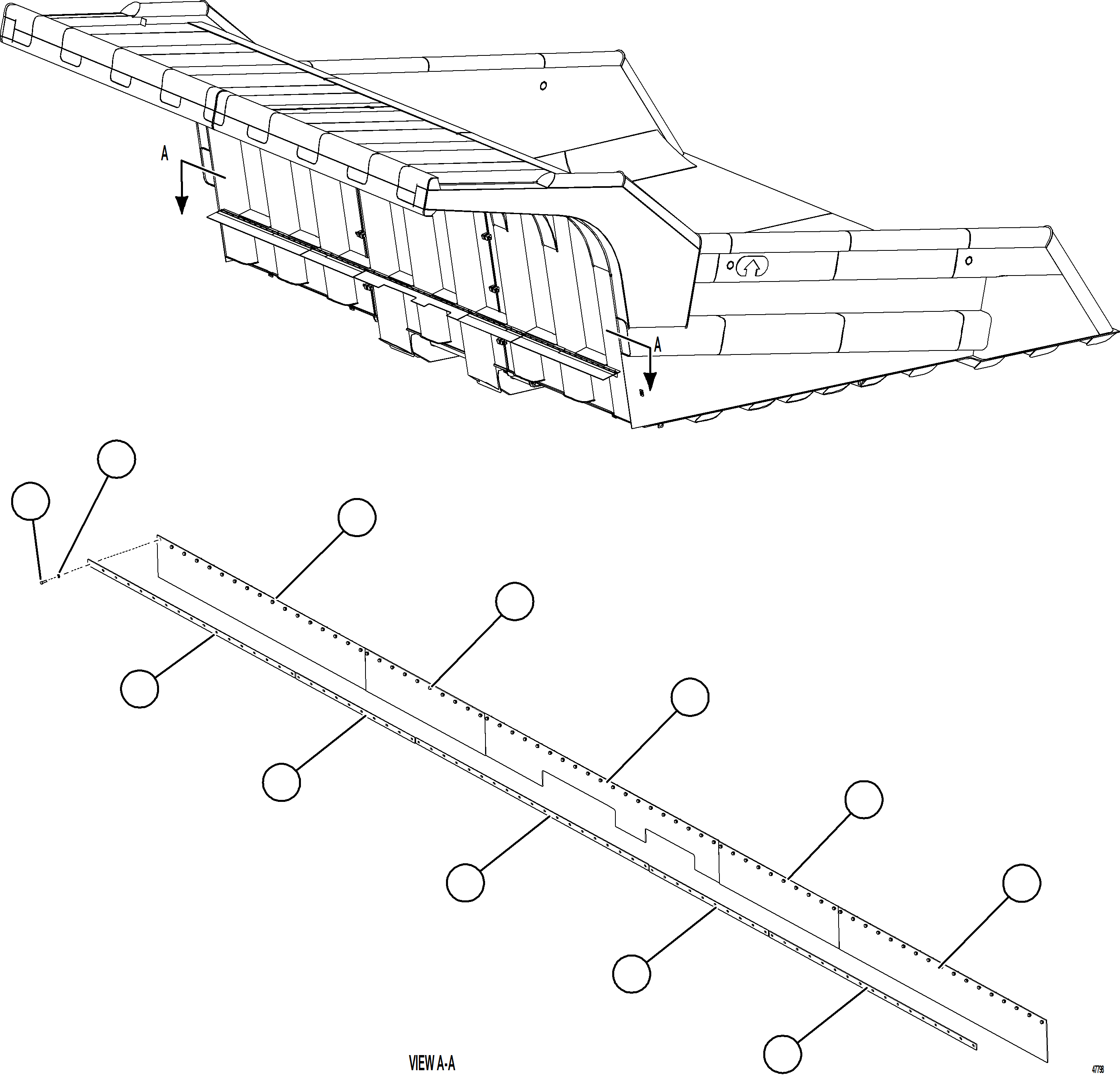 Komatsu parts book diagram for AFE92-D 980E-5SE S/N A60019  KMMP: DUMP BODY MUD FLAPS    1/2
