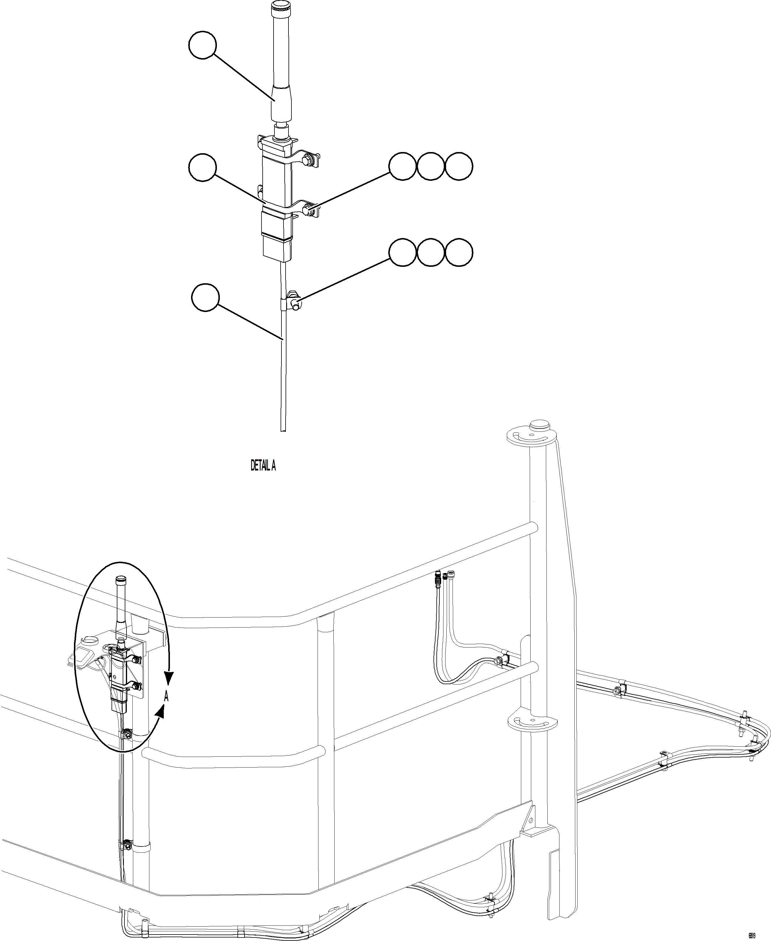 Komatsu parts book diagram for AFE92-D 980E-5SE S/N A60019  KMMP: KWB WIRELESS RADIO & ANTENNA INSTALLATION