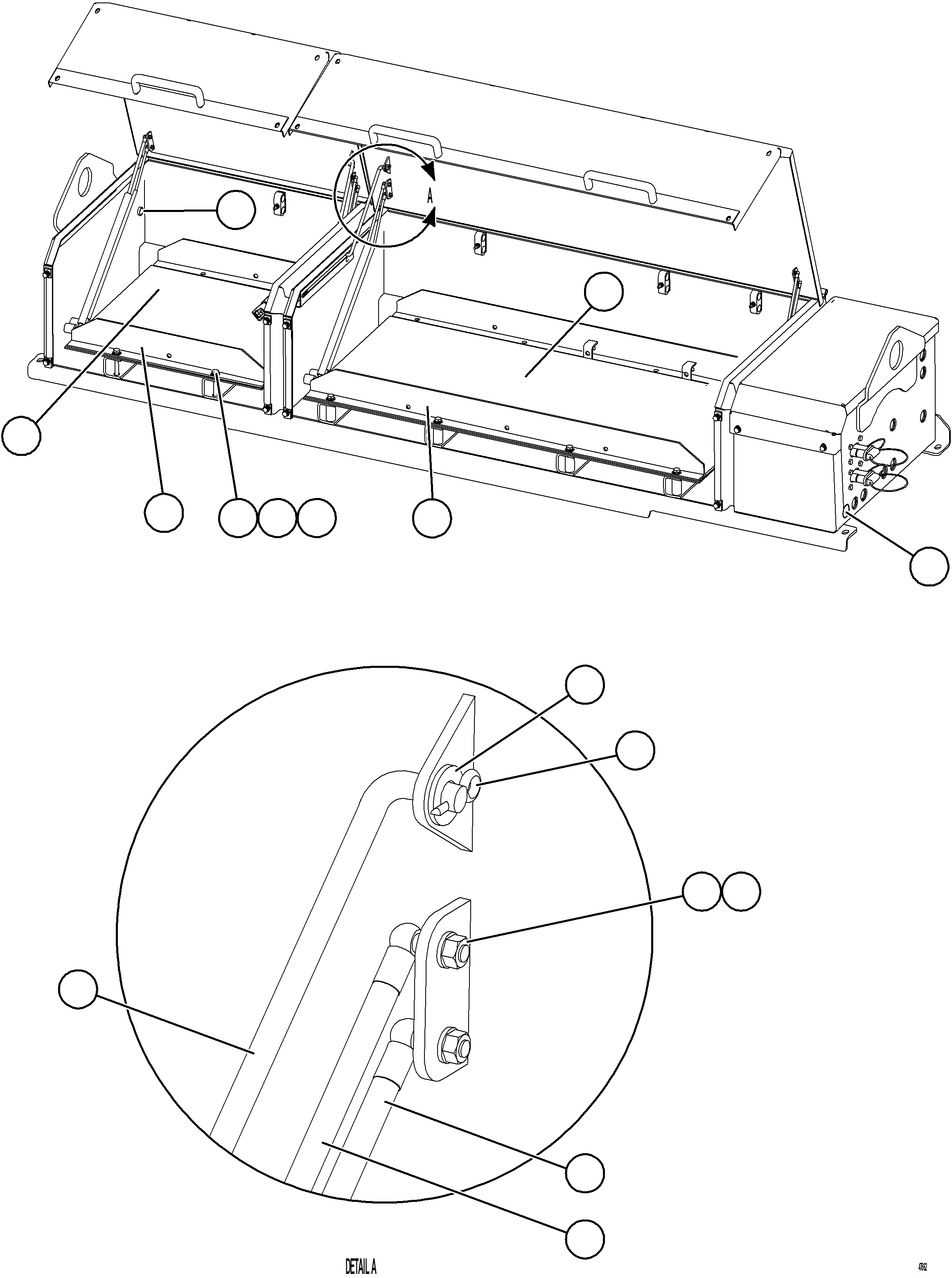 Dump Trucks Komatsu / AFE92-M 980E-5SE S/N A60051 - A60056  KHSA(afe92-m) / BATTERY BOX ASSEMBLY    2/7(E-008 : 47862)