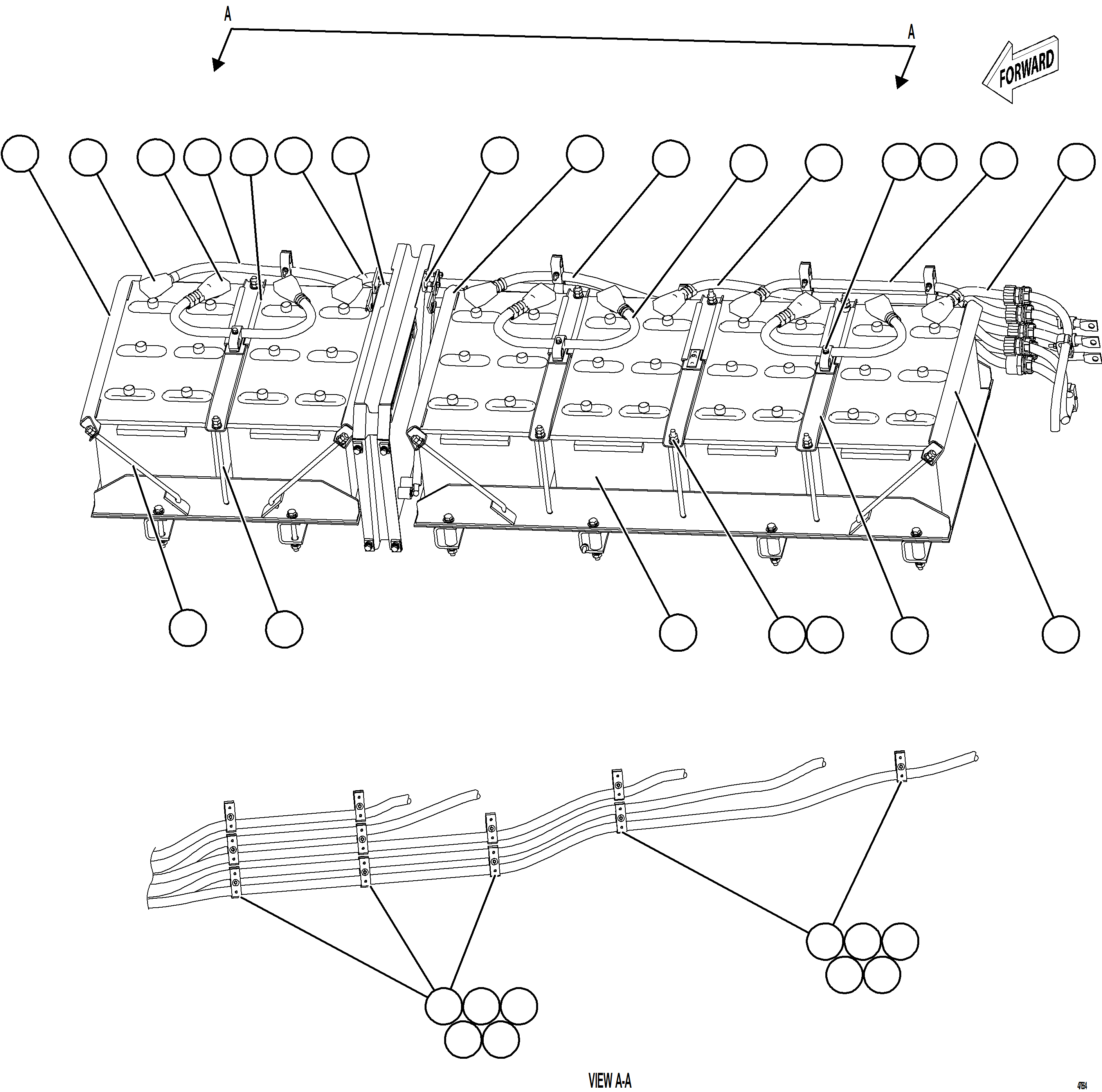 Dump Trucks Komatsu / AFE92-M 980E-5SE S/N A60051 - A60056  KHSA(afe92-m) / BATTERY BOX ASSEMBLY    4/7(E-012 : 47864)