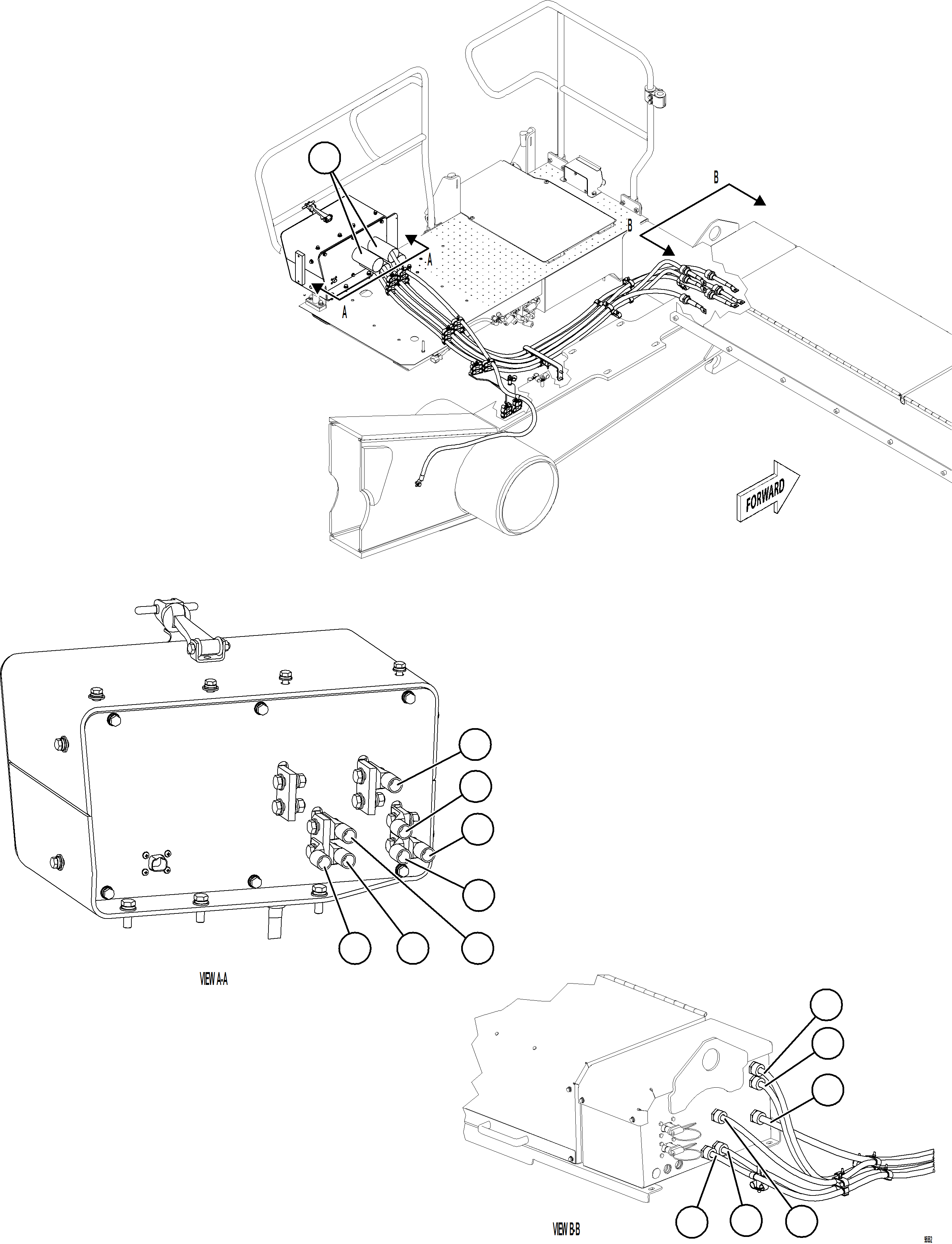 Dump Trucks Komatsu / AFE92-M 980E-5SE S/N A60051 - A60056  KHSA(afe92-m) / ISOLATION BOX EXTERNAL WIRING    2/2(E-030 : 95552)